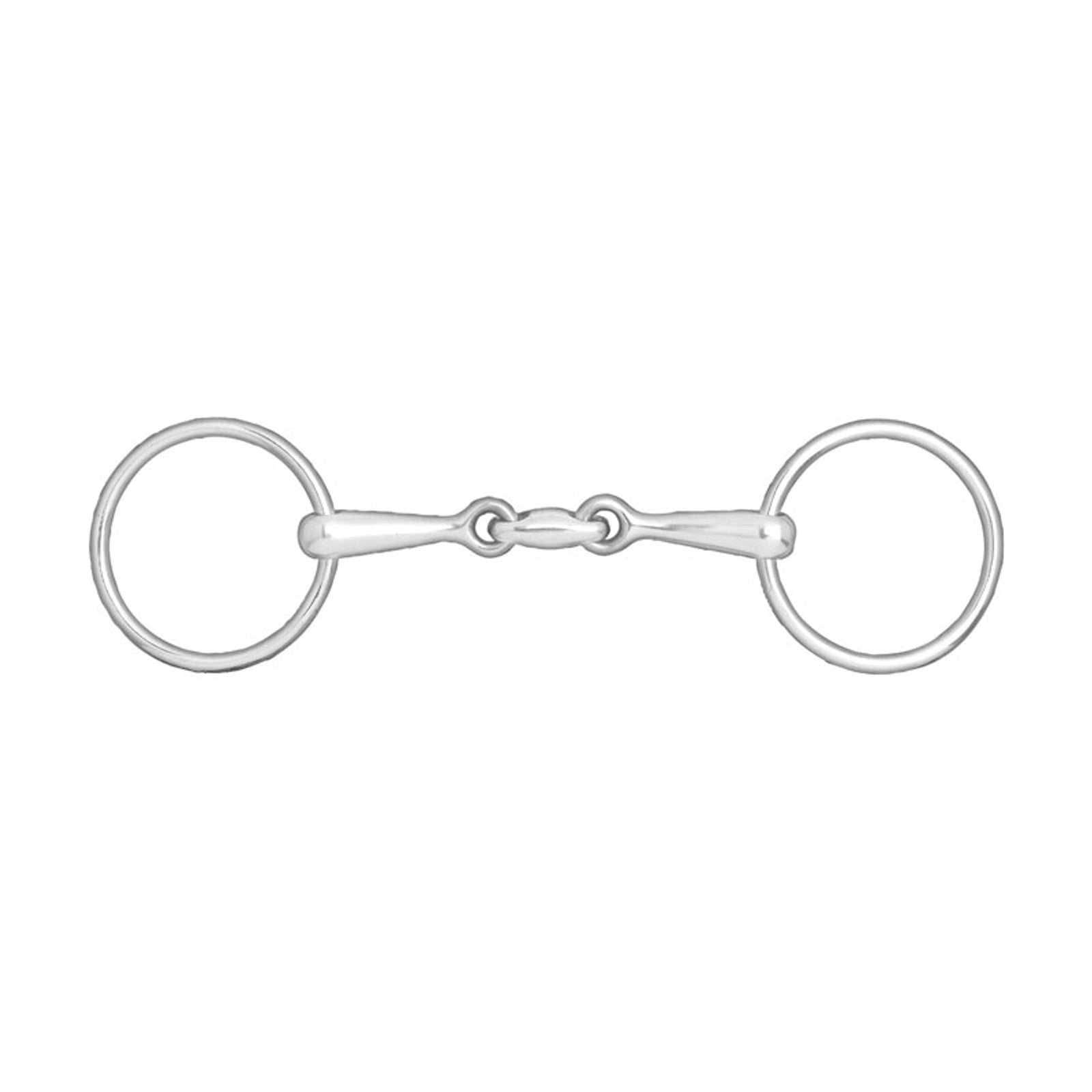 Horze Double-Jointed Loose Ring Snaffle, 14mm Horse Bits
