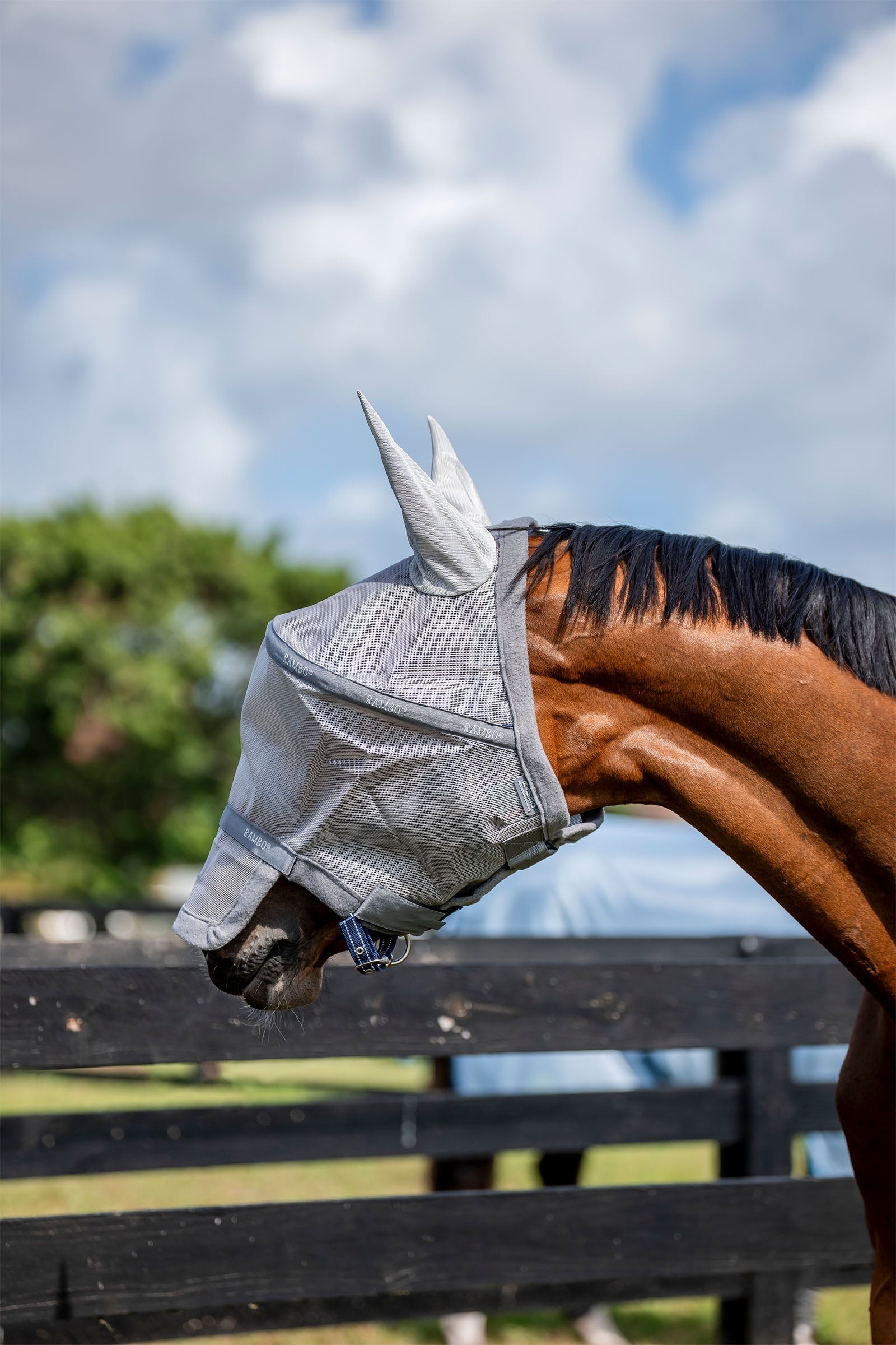 Horseware Rambo Plus maska proti mouchám Antifly Protection for Horses