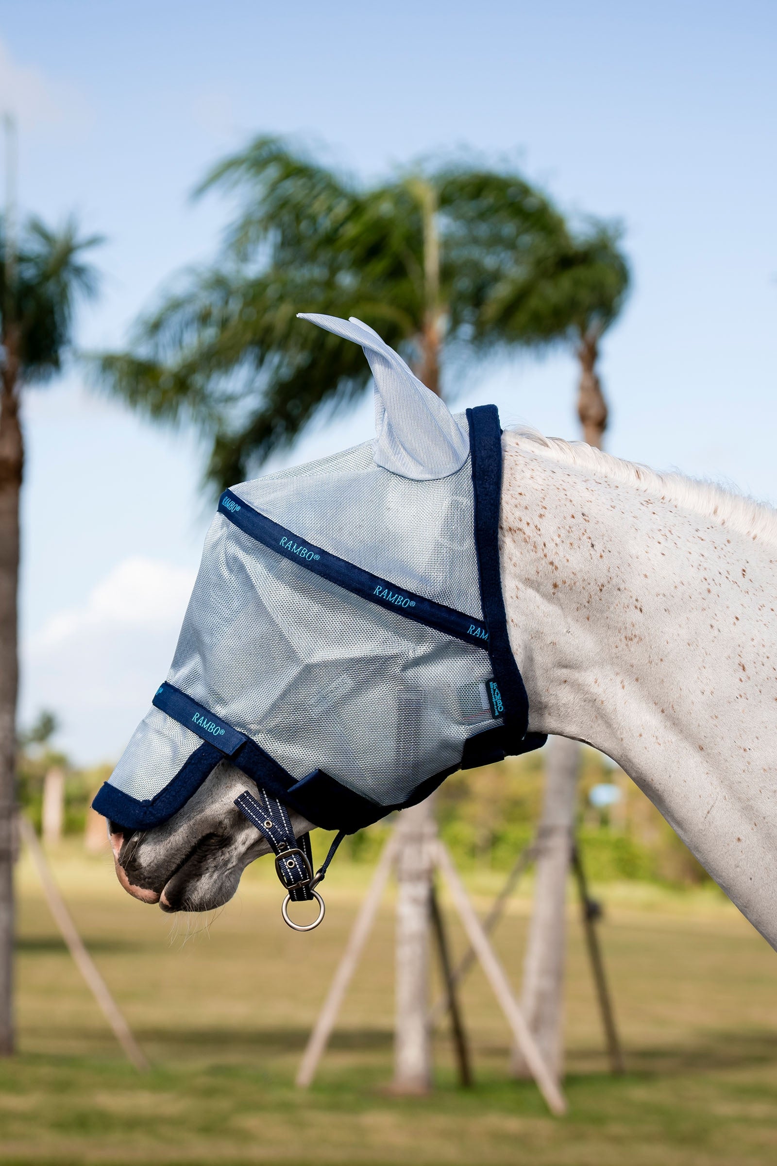 Horseware Rambo Plus maska proti mouchám Antifly Protection for Horses