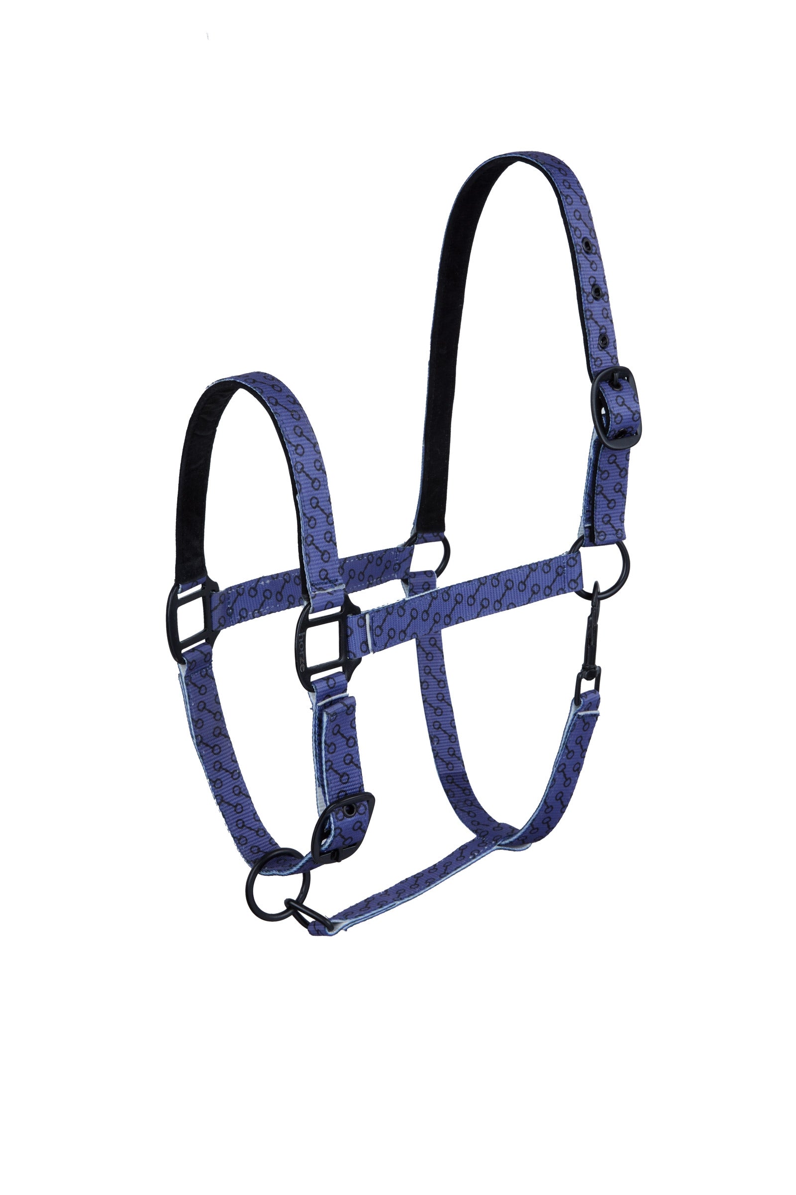 Horze Ohlávka Noir s potiskem Halters & Leads
