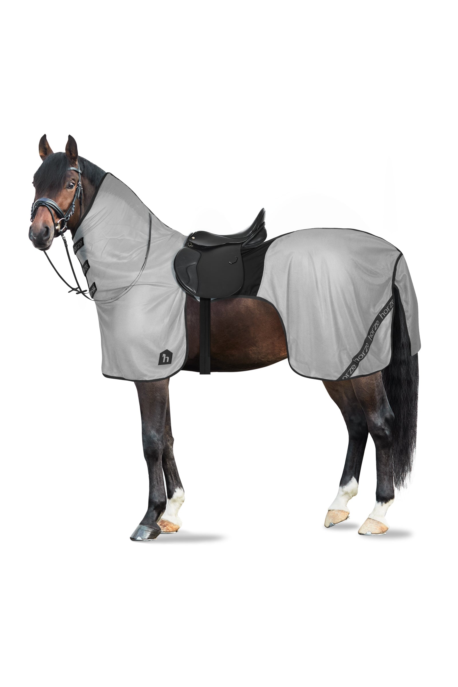 Horze Jezdecká deka proti hmyzu Paso Fino s odnímatelným krkem a UV ochranou Horse Rugs
