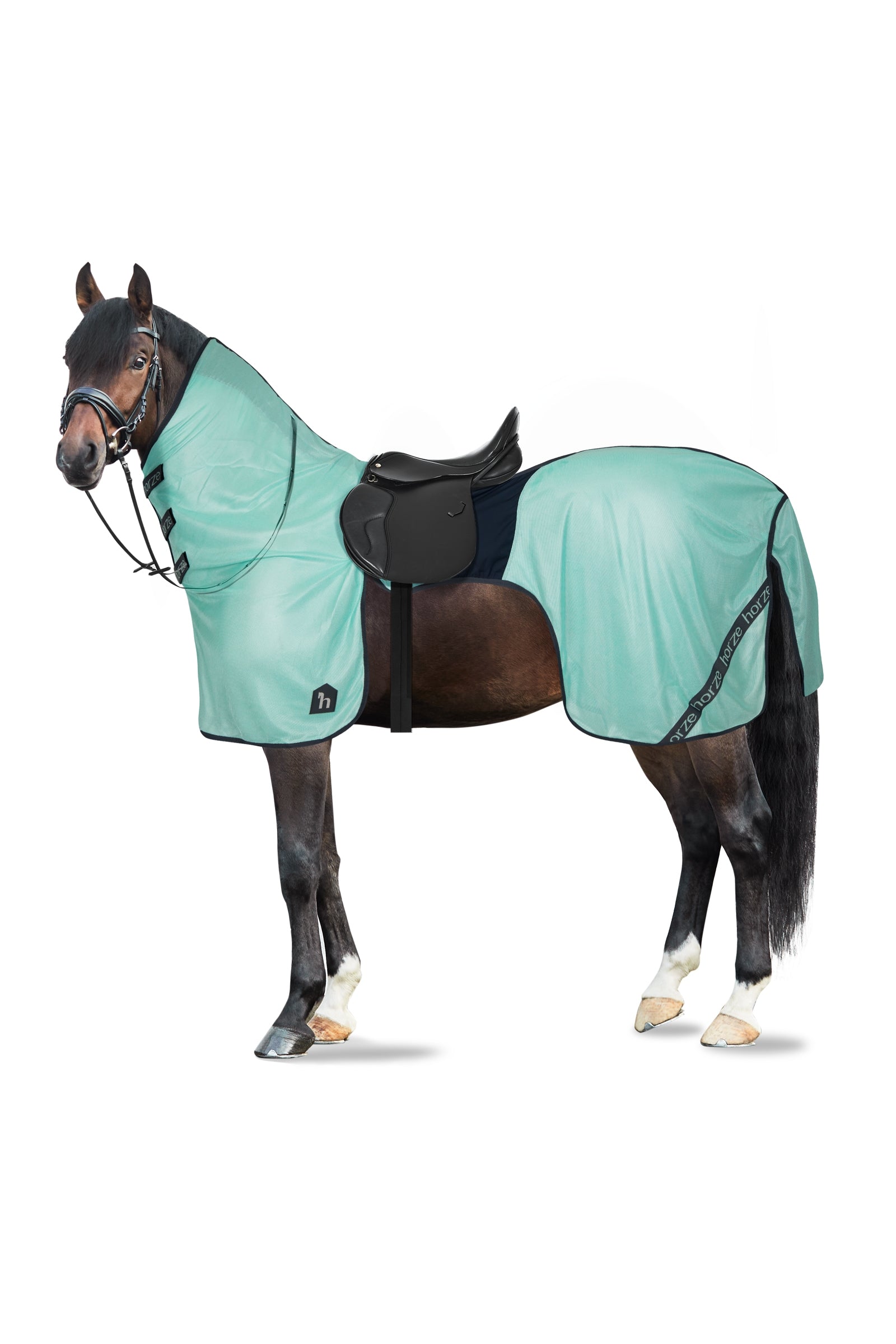 Horze Jezdecká deka proti hmyzu Paso Fino s odnímatelným krkem a UV ochranou Horse Rugs