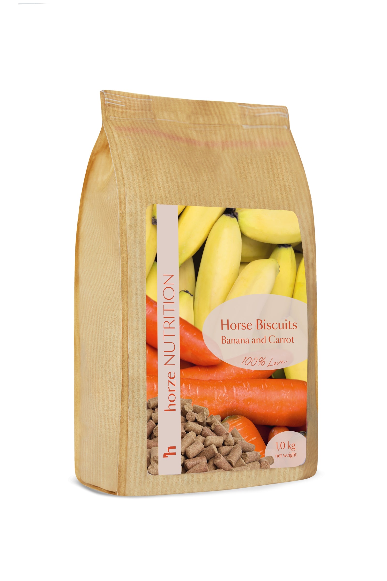 Horze Sušenky Banán & Mrkev, pamlsky 1kg Horse Feed & Nutrition