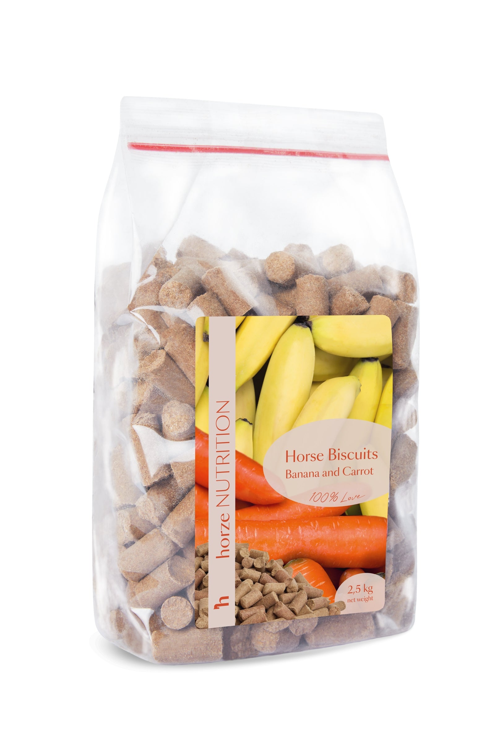 Horze Sušenky Banán & Mrkev, pamlsky 2,5 kg Horse Feed & Nutrition