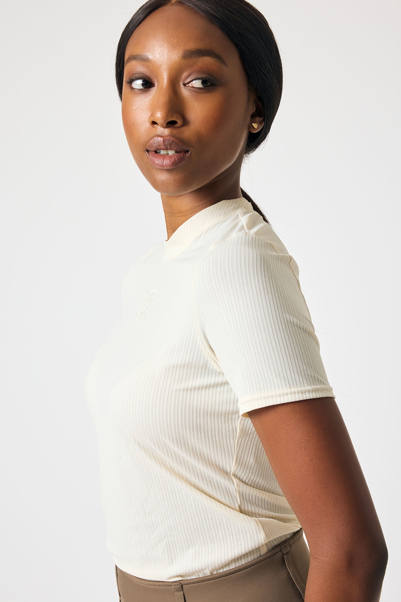 PS of Sweden Courtney S/S Pruhované Mesh Triko Women’s Riding Clothing