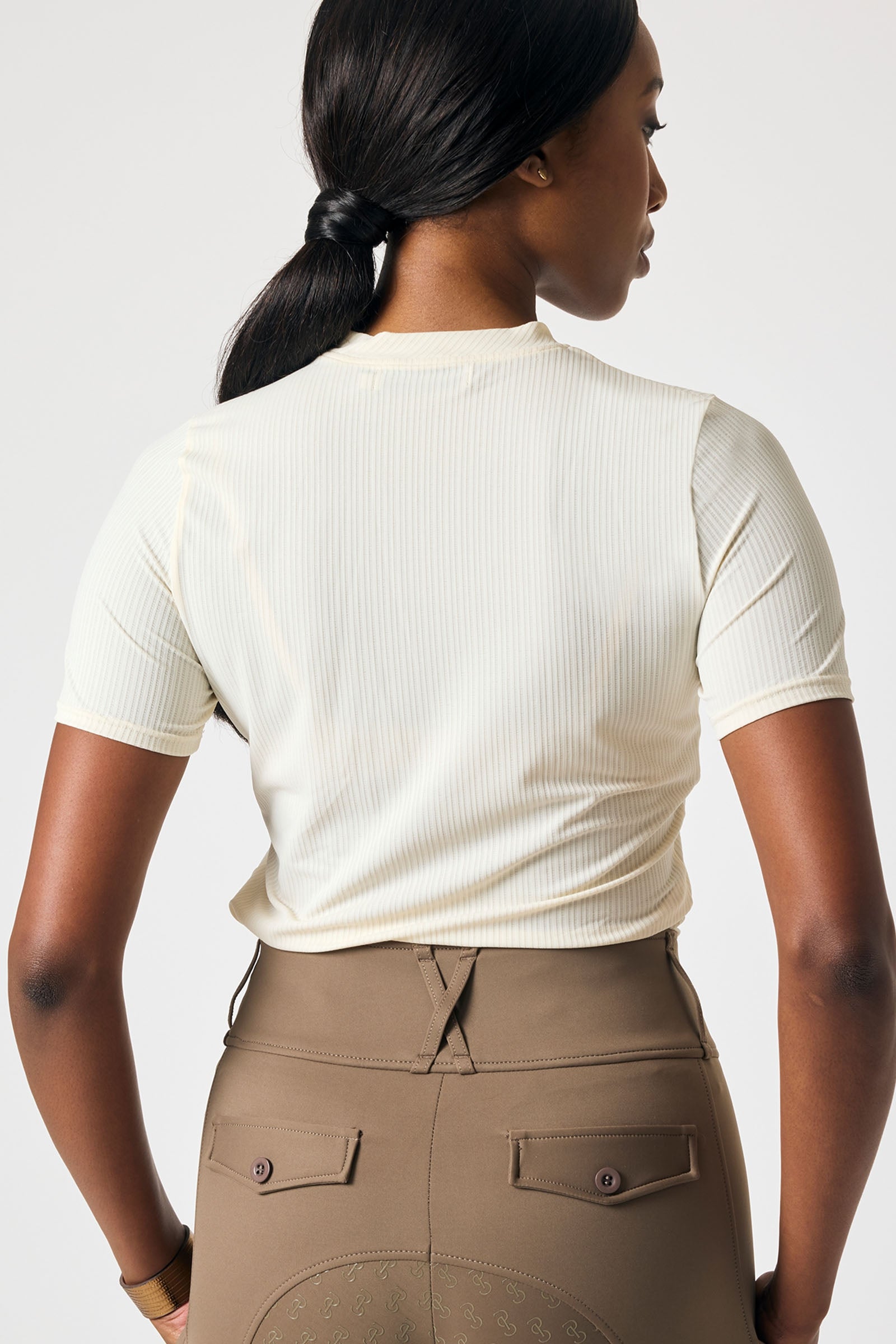 PS of Sweden Courtney S/S Striped Mesh Top Women’s Riding Clothing