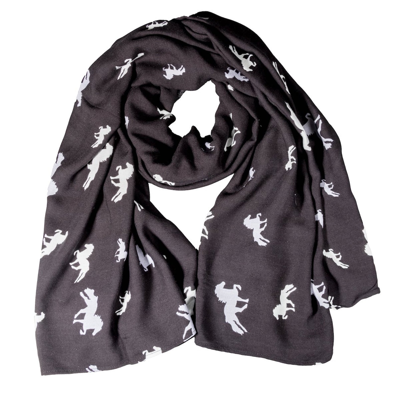 Karlslund Scarf With Horse Print Accessories