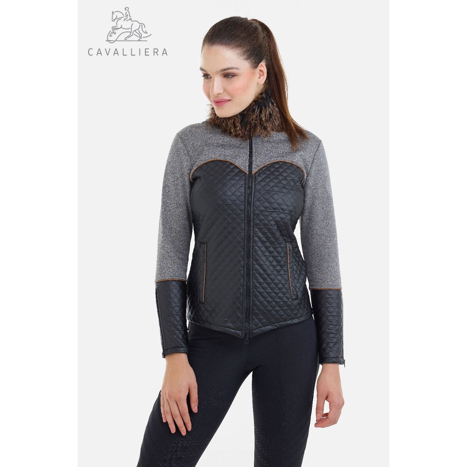 Cavalliera Winter Riding Jacket MAJESTY, SOFTSHELL FUR, Waterproof Women’s Riding Clothing
