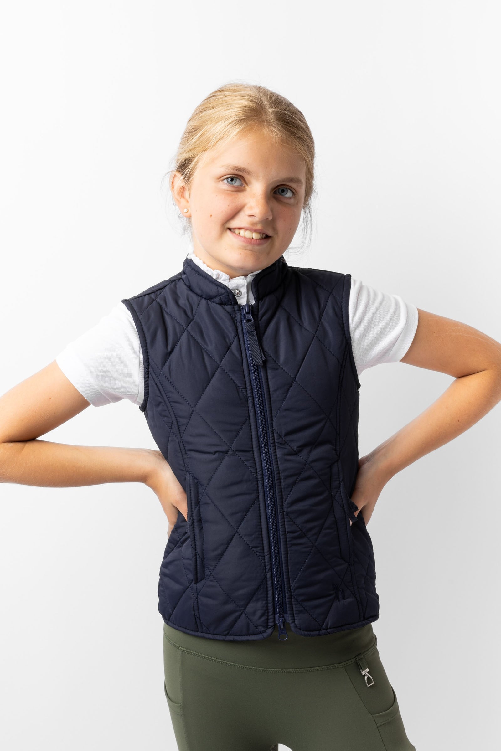 Horze Gyermek klasszikus steppelt lovaglómellény Kids Apparel