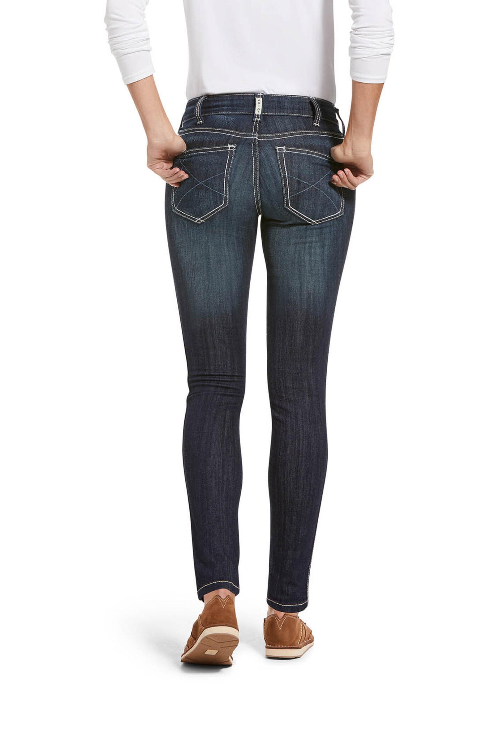 Ariat Ella R.E.A.L. Outseam dámské skinny jeans s mid-rise, střední pas Womens Breeches