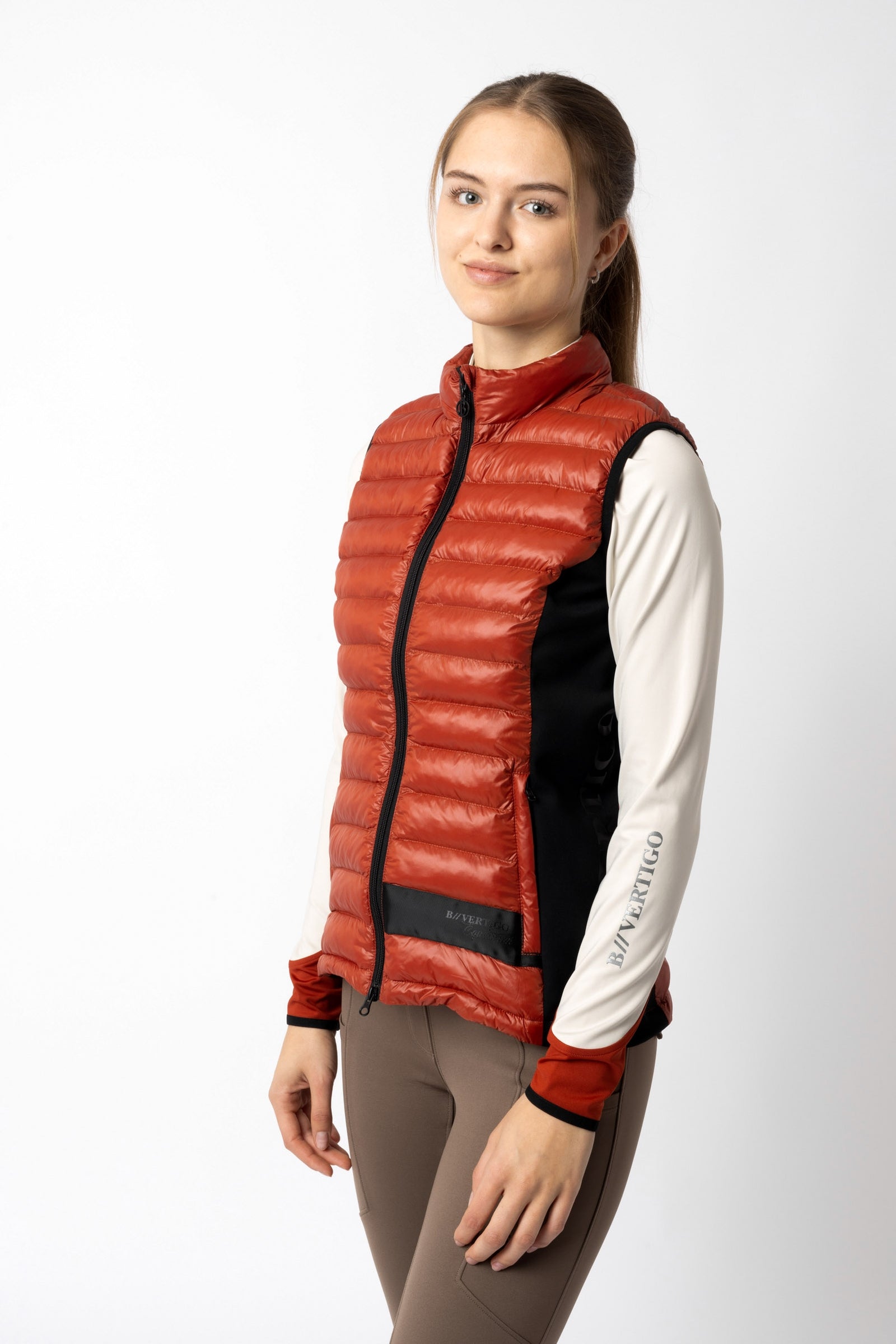 B Vertigo Sia dámská ultralehká polstrovaná jezdecká vesta Women’s Riding Clothing