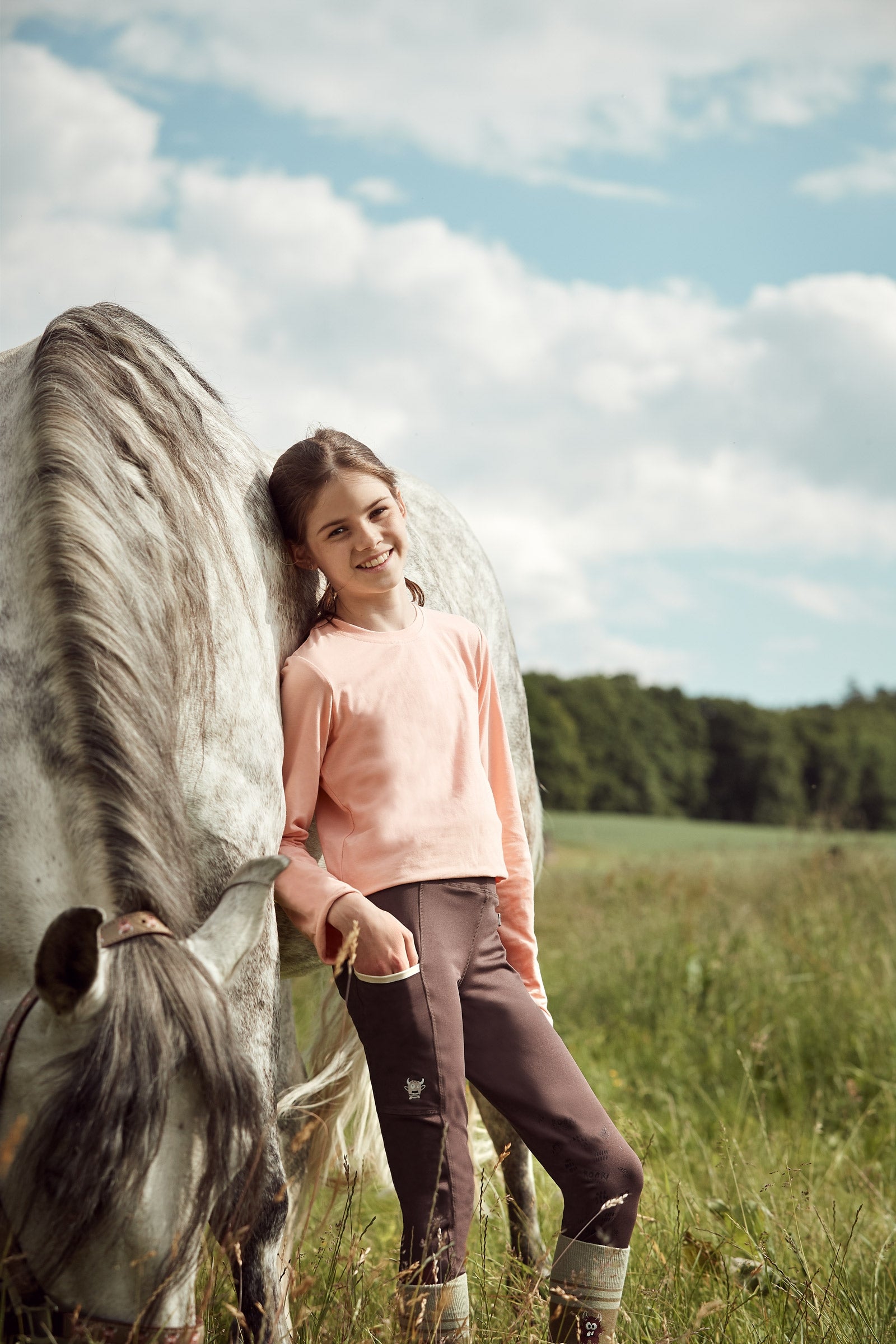 Horze Monster Kids Longsleeve Shirt Kids Apparel