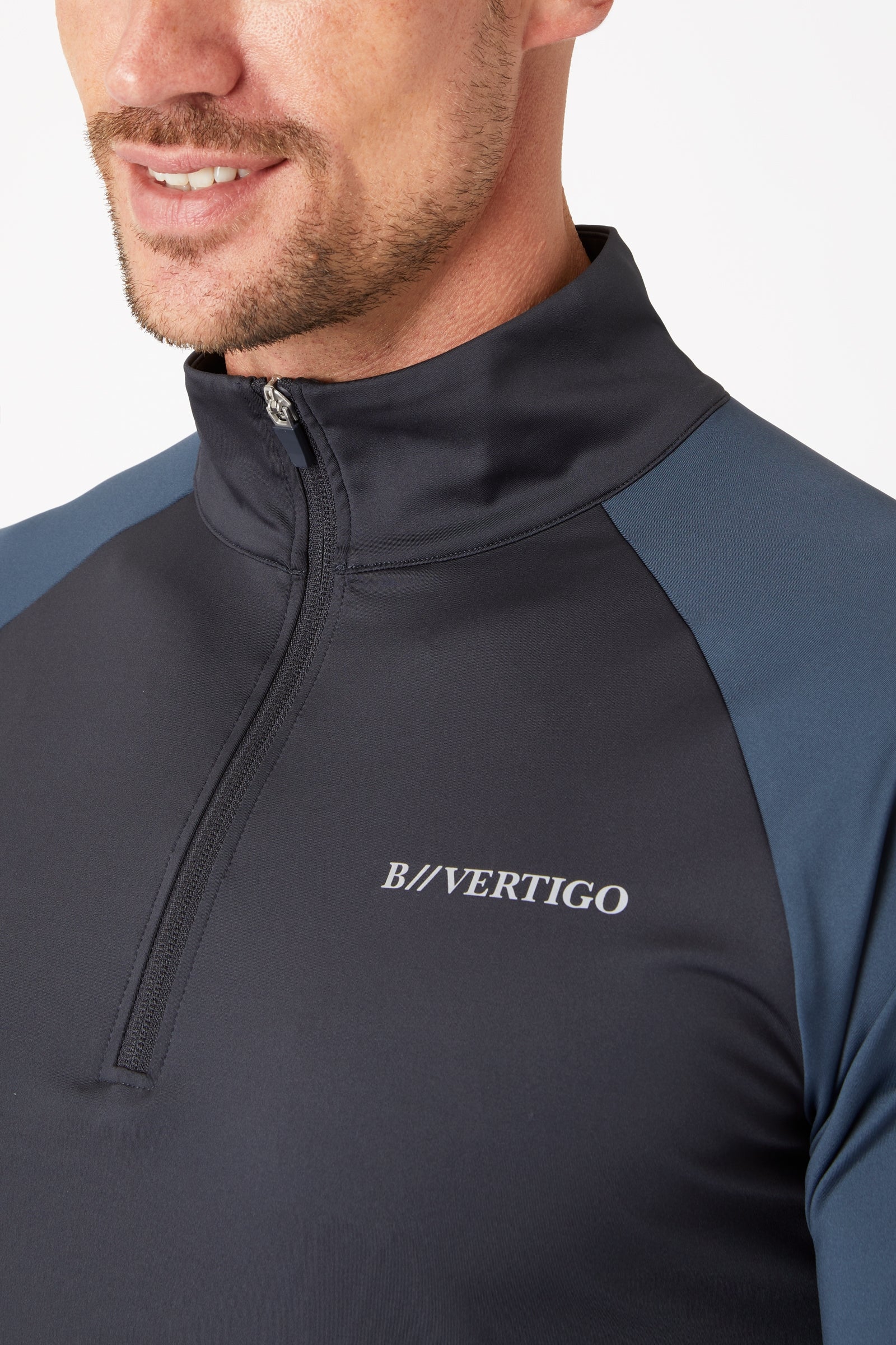 B Vertigo Edmund Men's Training Shirt with Zipper Mens Riding Clothing