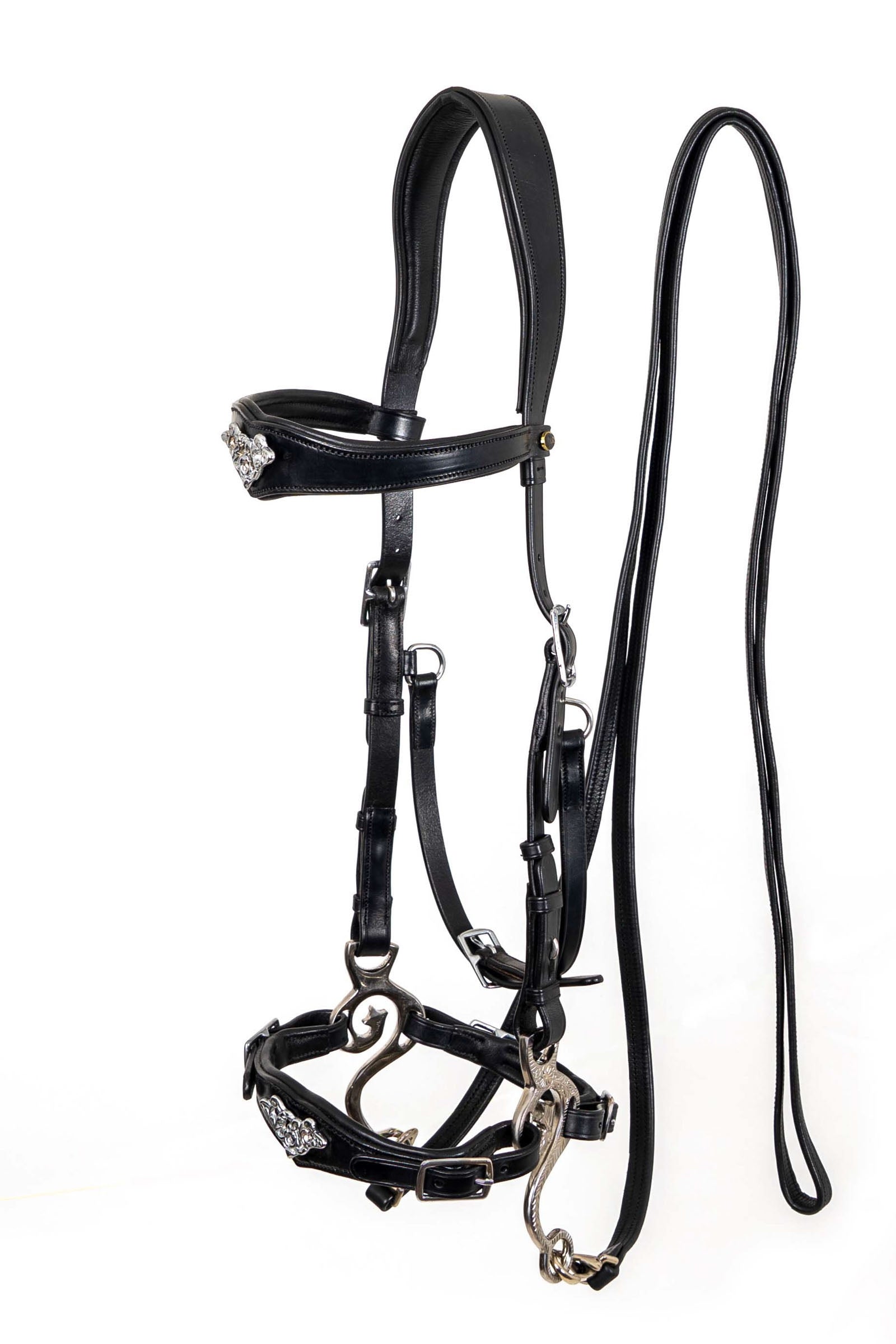 F.R.A. Freedom Riding Articles Imperial uzdečka Hackamore s otěžemi (systém 2) Bridles & Reins
