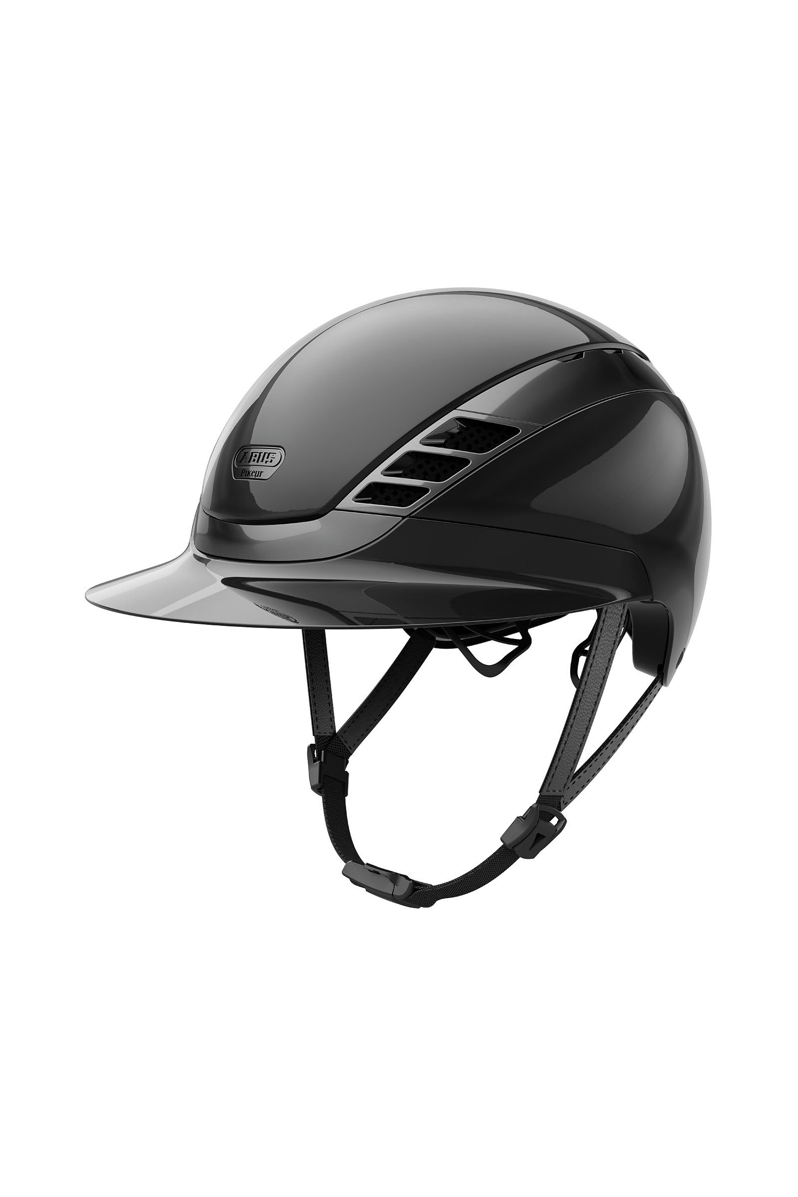 Abus Pikeur AirLuxe Chrome Long Jezdecká helma Visor Safety Equipment