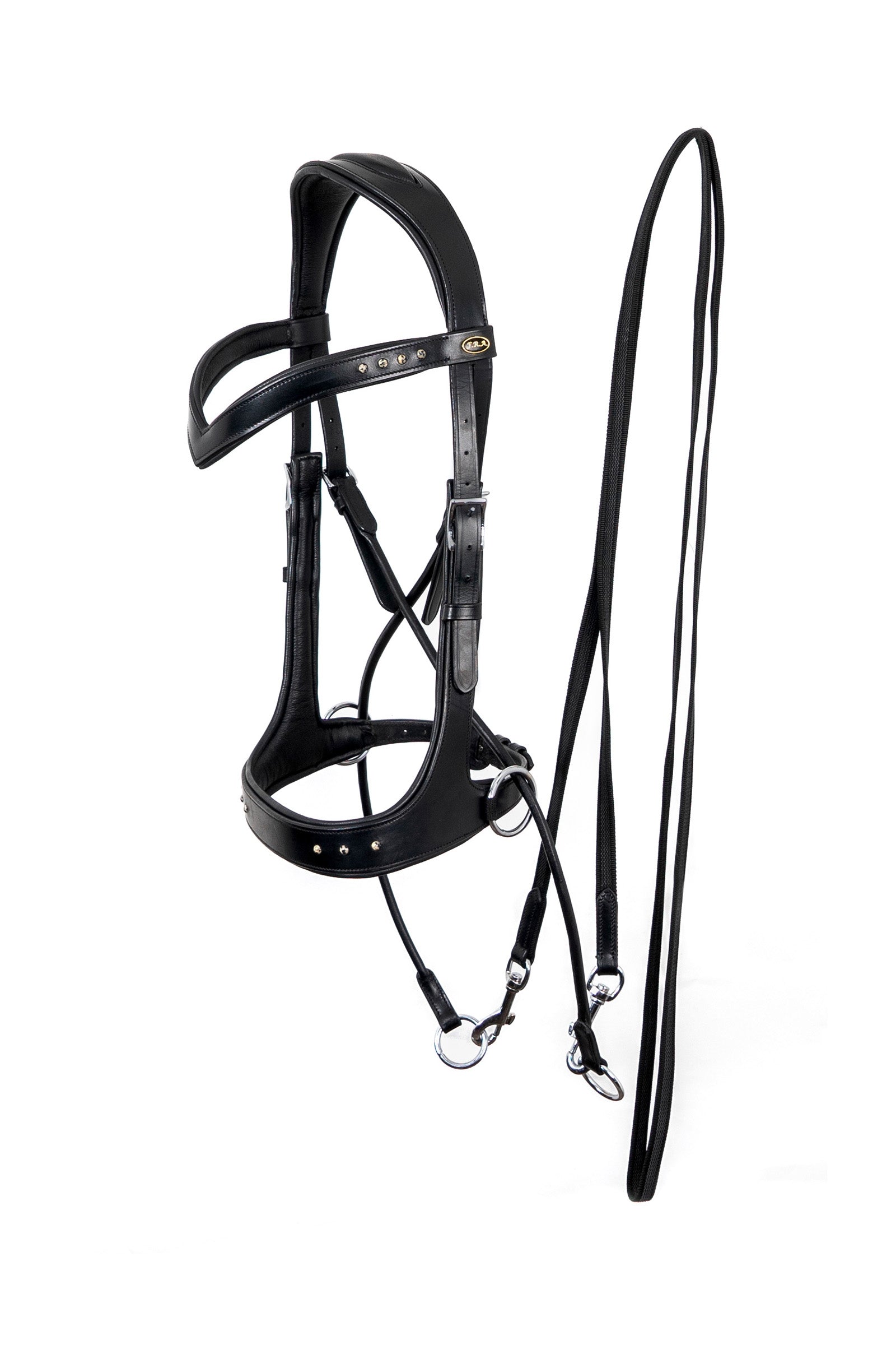F.R.A. Freedom Riding Articles Glory Uzdečka bez udidlo s otěžemi (systém 5), černá Bridles & Reins