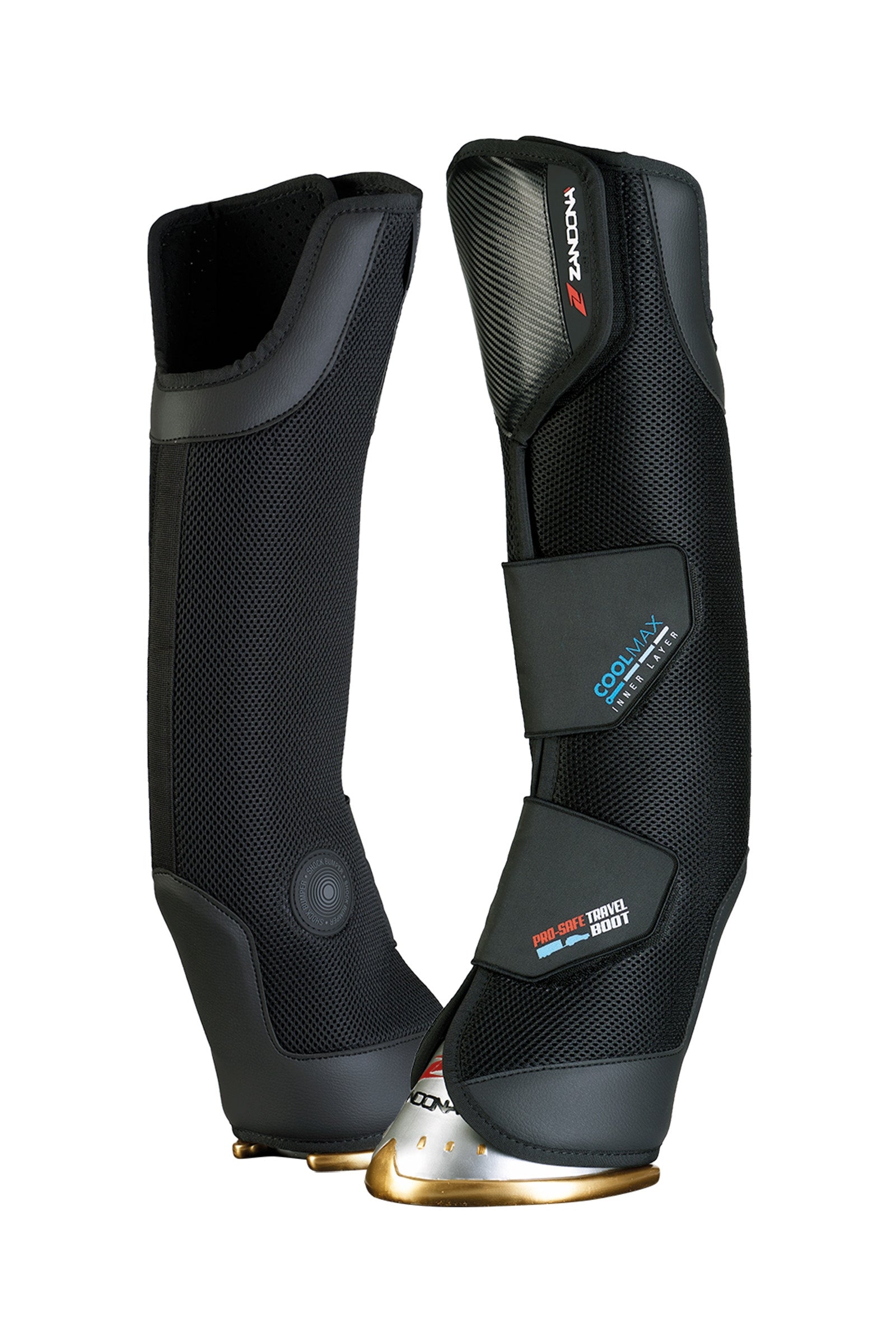 Zandona Pro Safe Travel Boots Front Leg Protection & Hoof Protection for Horses