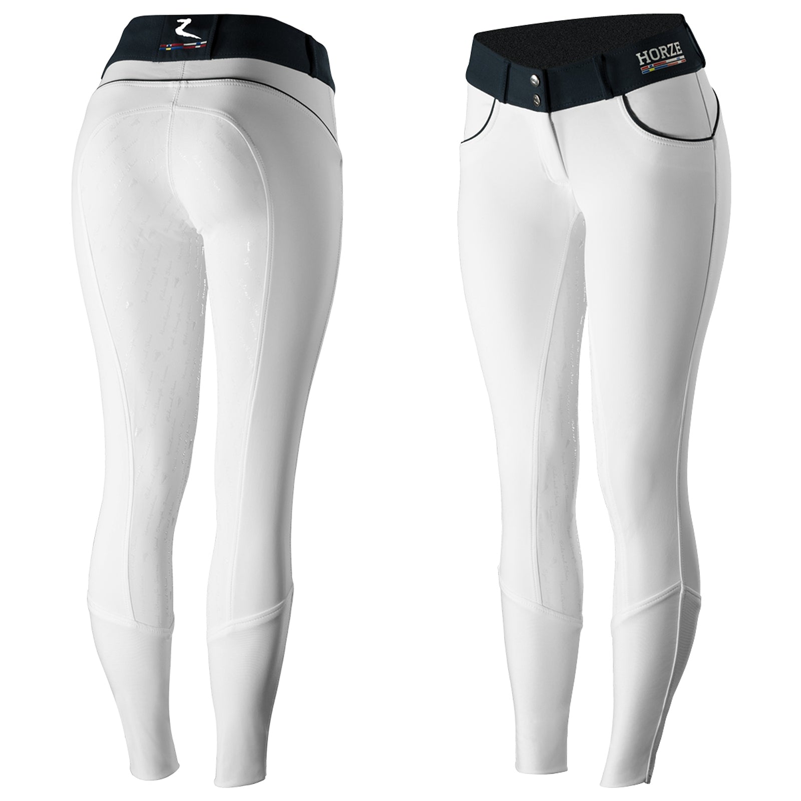 Horze Nordic Performance dámské jezdecké kalhoty s celogripem ze silikonu, UPF 50+ Womens Breeches