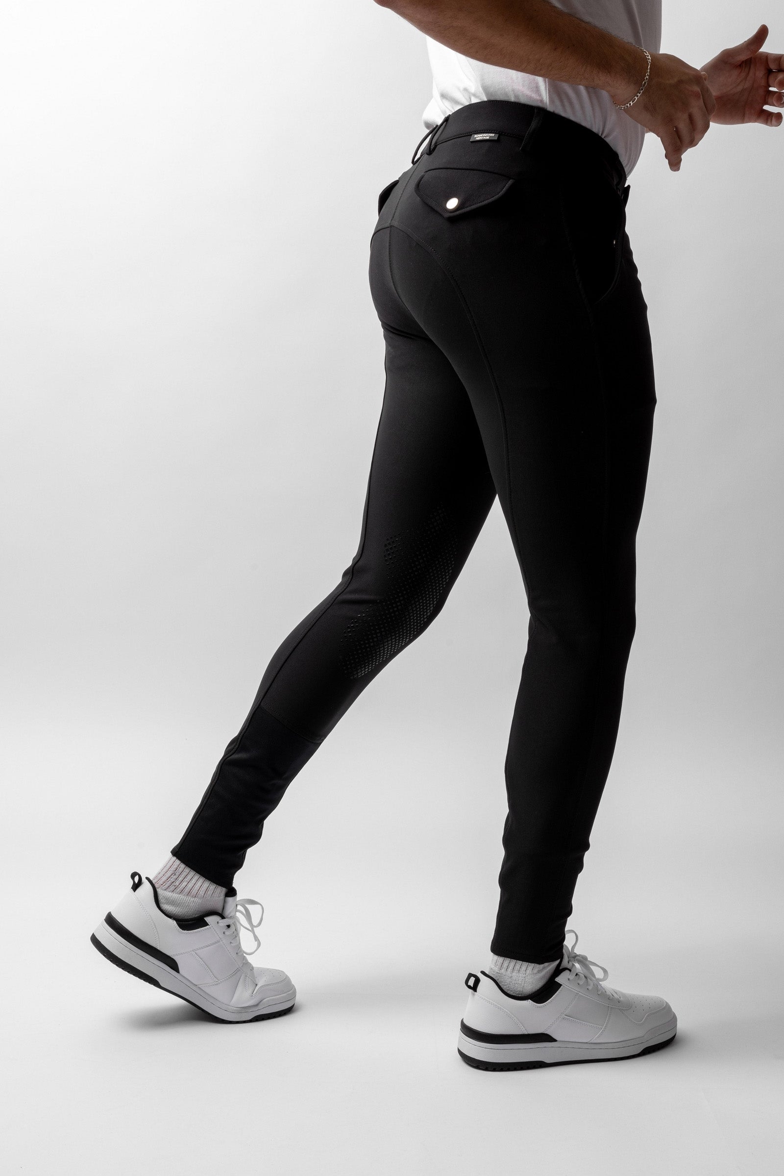 Horze Grand Prix pánské jezdecké kalhoty se silikonovými gripy na kolenou UPF 50+ Mens Riding Clothing