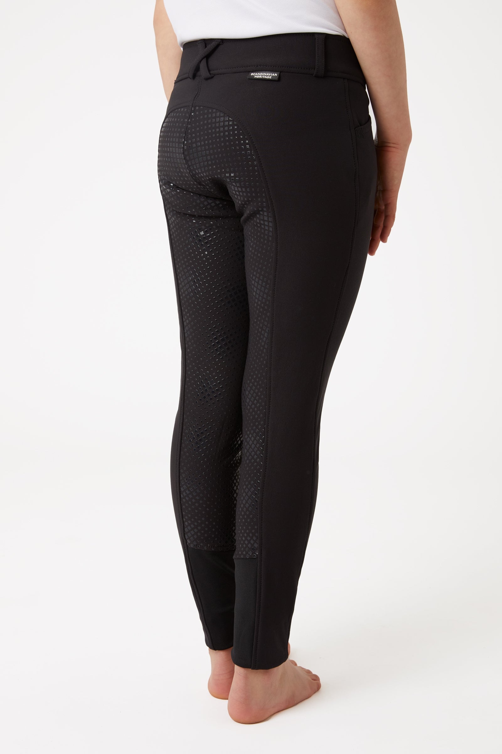 Horze Grand Prix dětské jezdecké kalhoty s celogripem ze silikonu, UPF 50+ Kids Apparel