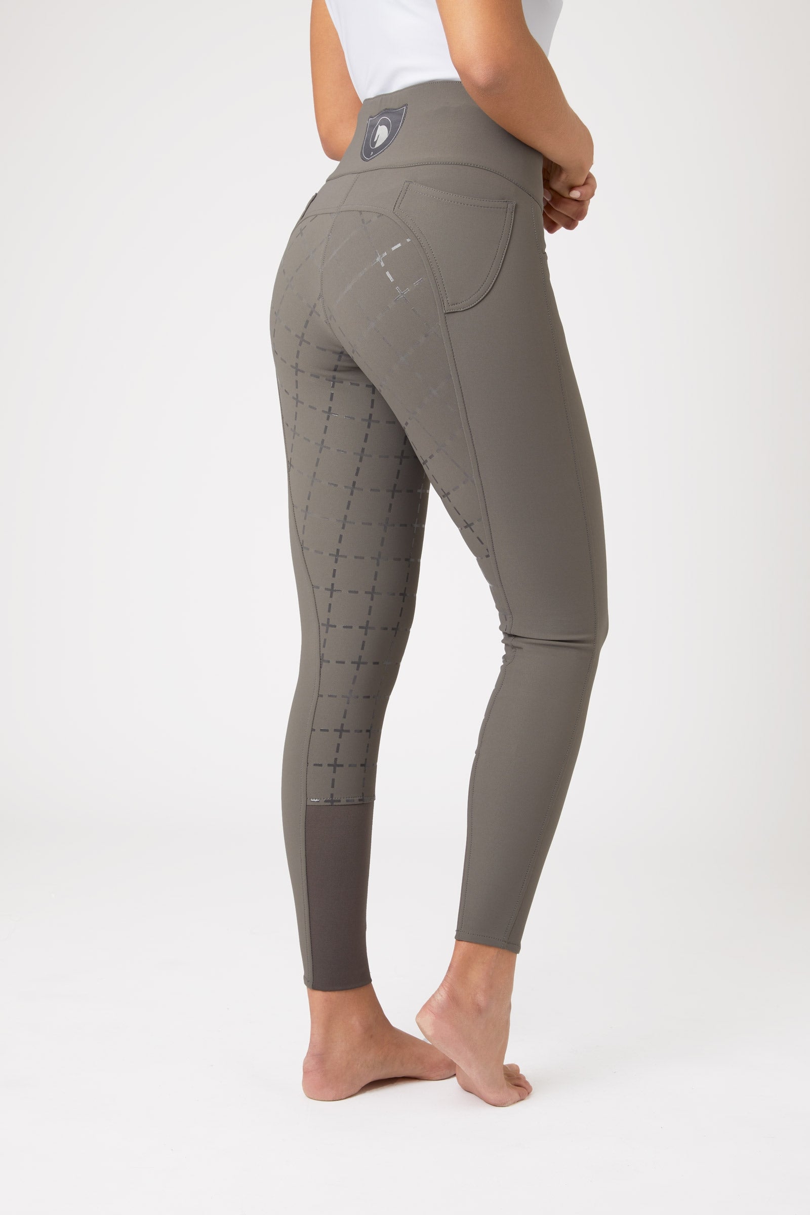 Horze Desiree dámské jezdecké kalhoty s vysokým pasem a celogripem ze silikonu, UPF 50+ Womens Breeches