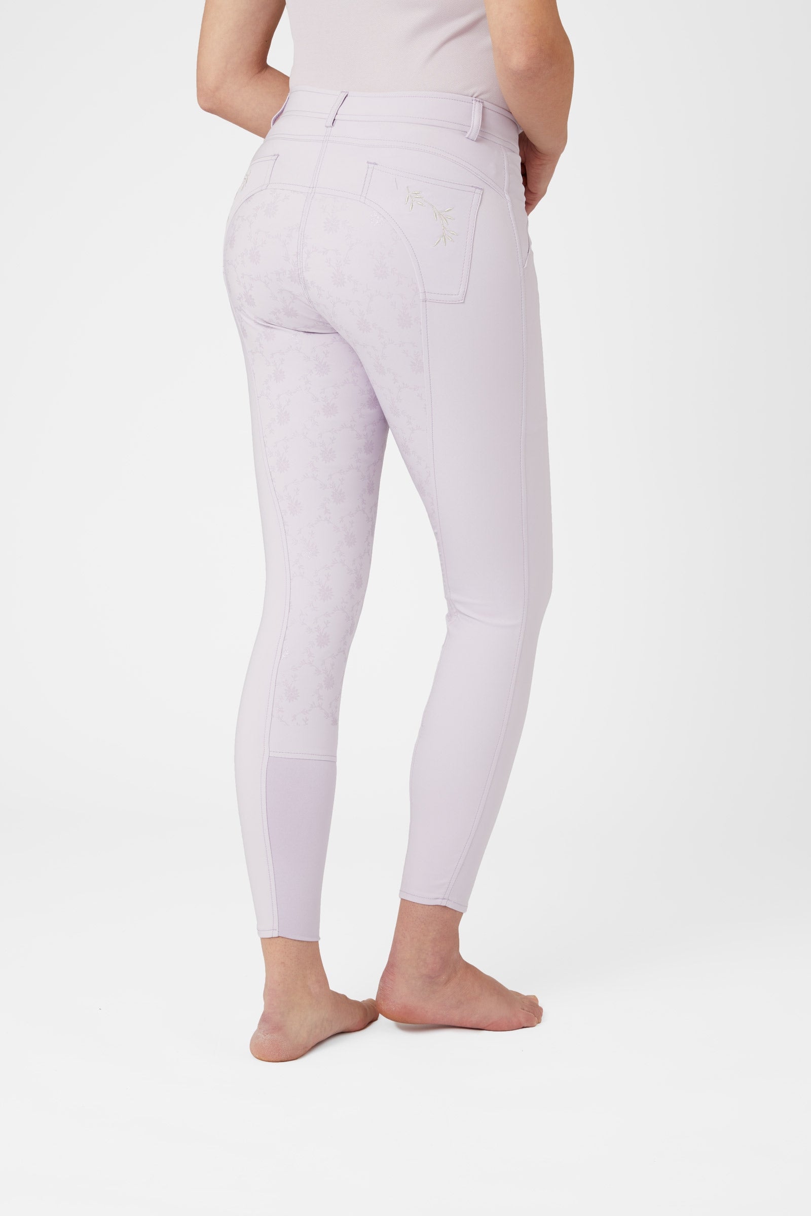 Horze Dámské celosedové kalhoty Kaitlin s květinovým detailem Womens Breeches
