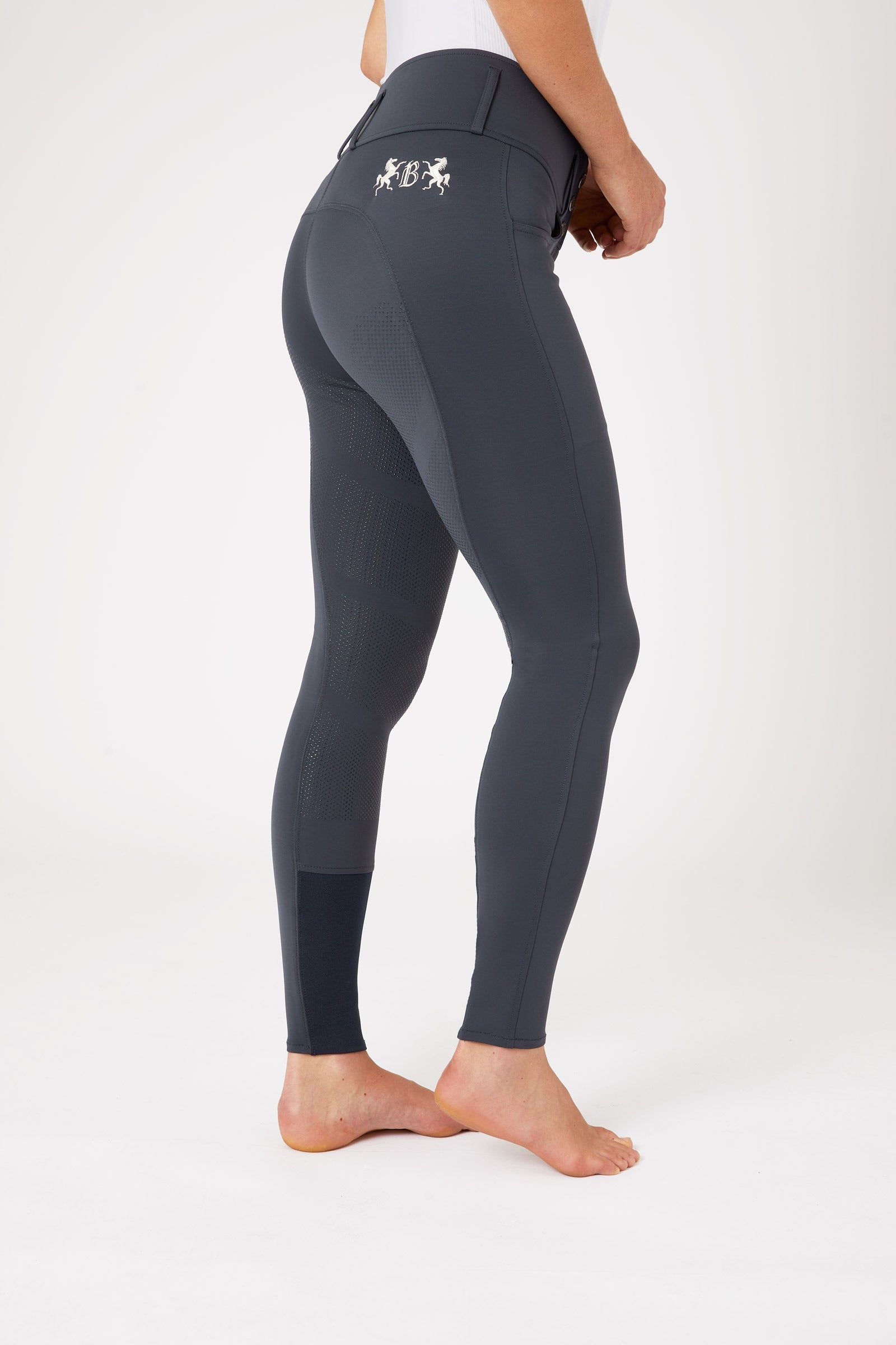 B Vertigo dámské jezdecké kalhoty Meghan s vysokým pasem a celogripem UPF 50+ Womens Breeches