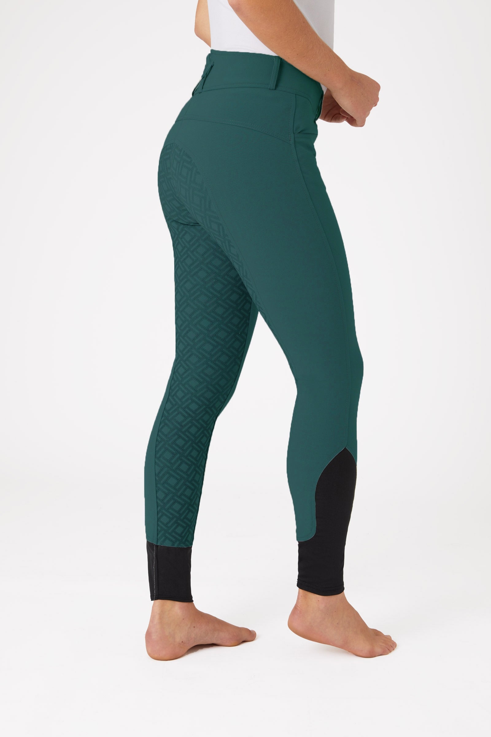 Horze Dámské kalhotky s vysokým pasem se silikonovou celoplošnou rukojetí Womens Breeches