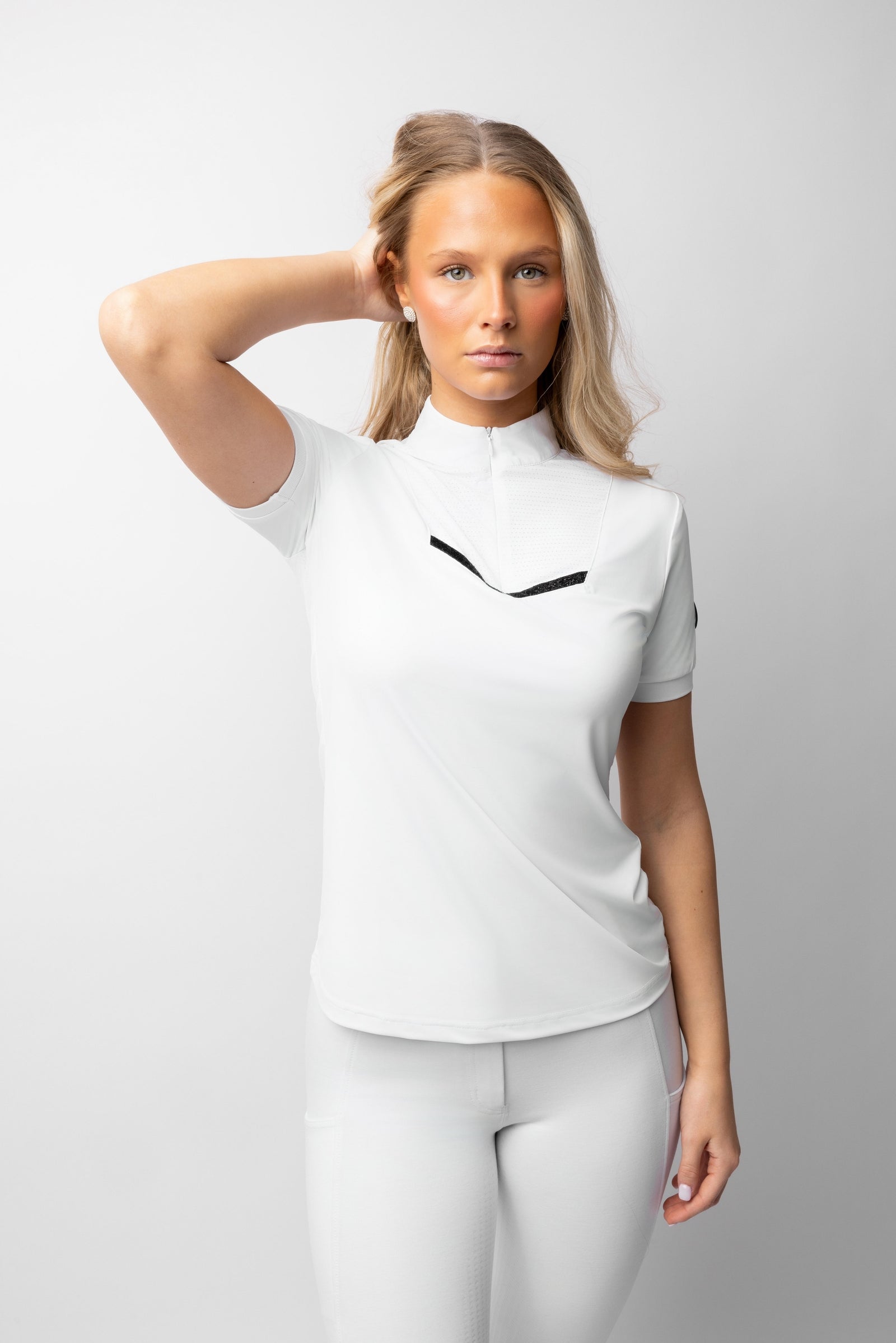 Horze Taylor Dámské třpytivé turnajové tričko Women’s Riding Clothing