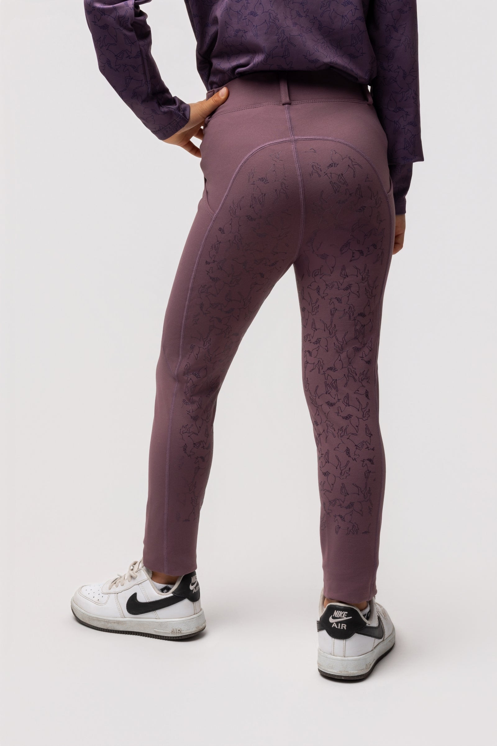 Horze Dea dětské termo kalhoty s plným sedem Kids Apparel