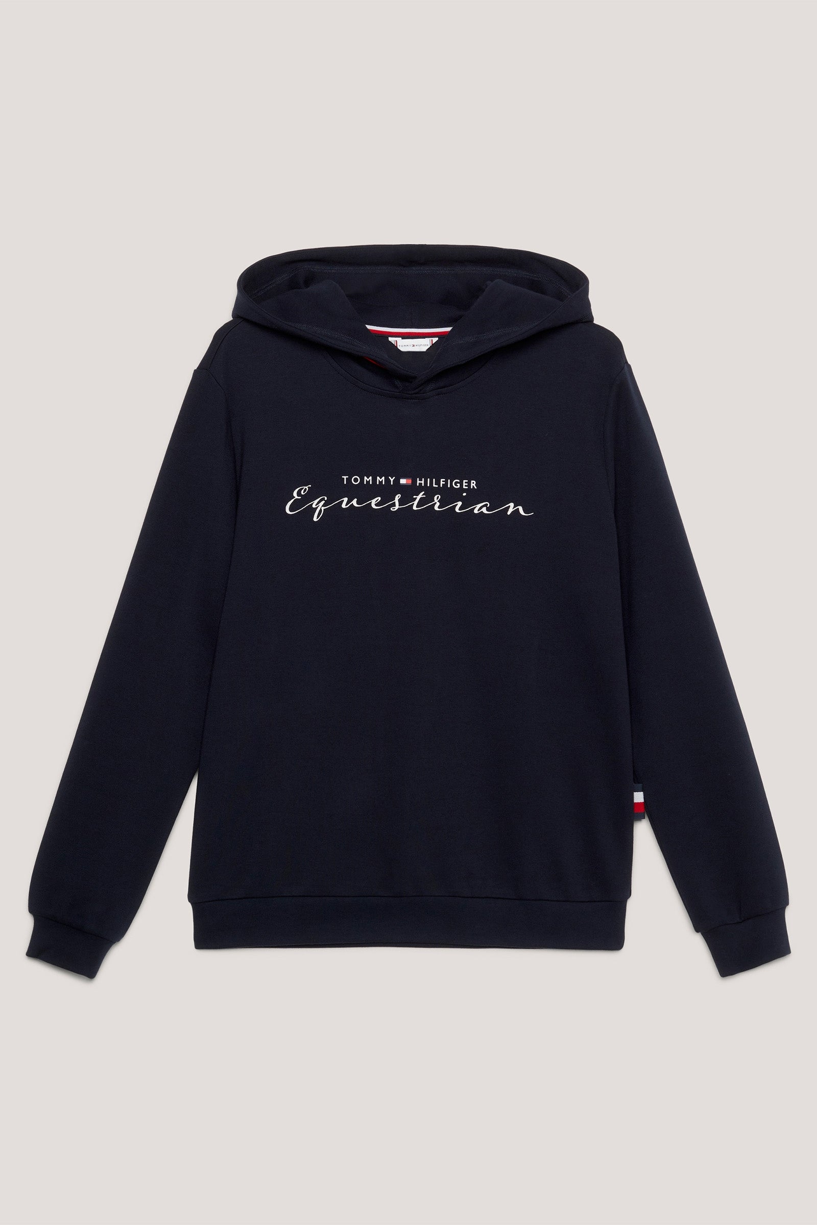 Tommy Hilfiger Equestrian Dámská mikina s kapucí s kovovým logem na jezdectví Women’s Riding Clothing