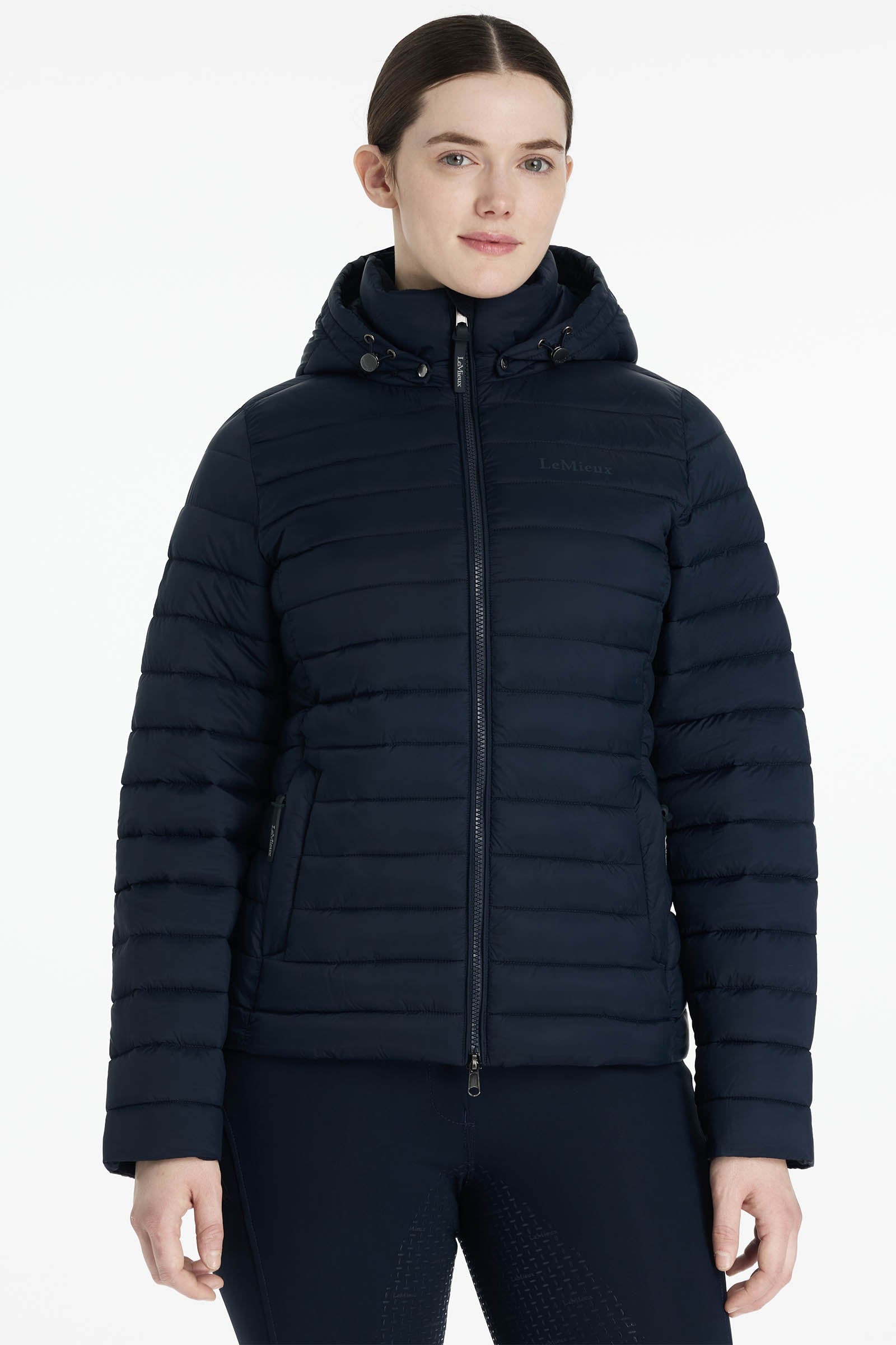 LeMieux Rose dámská prošívaná bunda s kapucí Women’s Riding Clothing