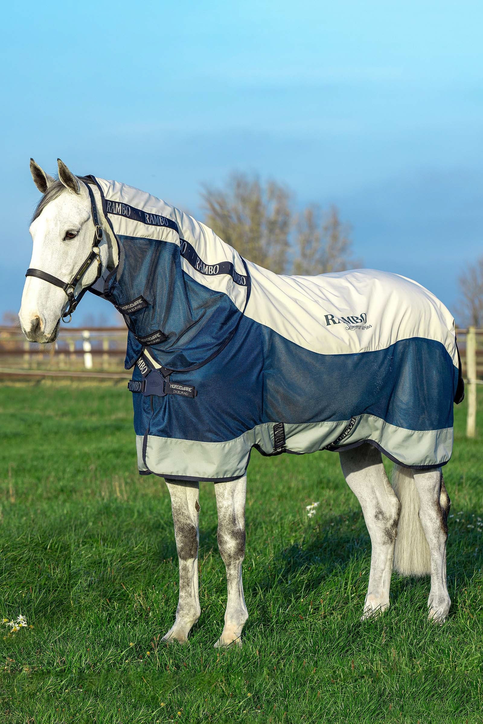 Horseware Rambo Summer Series výběhová deka s podšívkou a odnímatelným krkem, 100g Horse Rugs