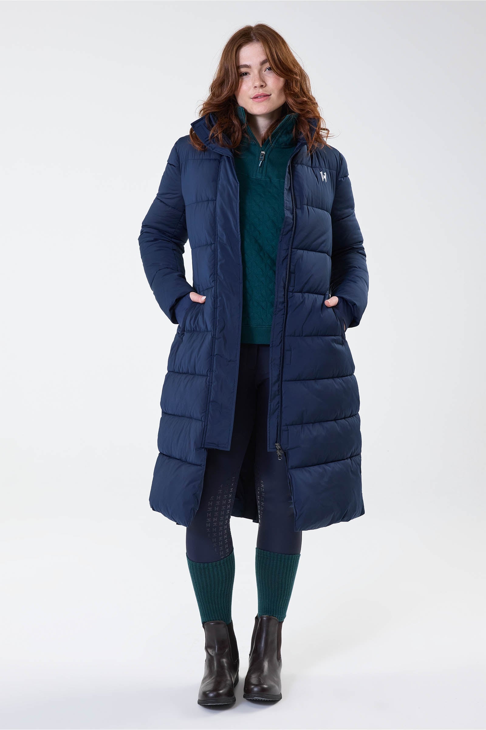 Horseware Verve dámský dlouhý prošívaný kabát Women’s Riding Clothing