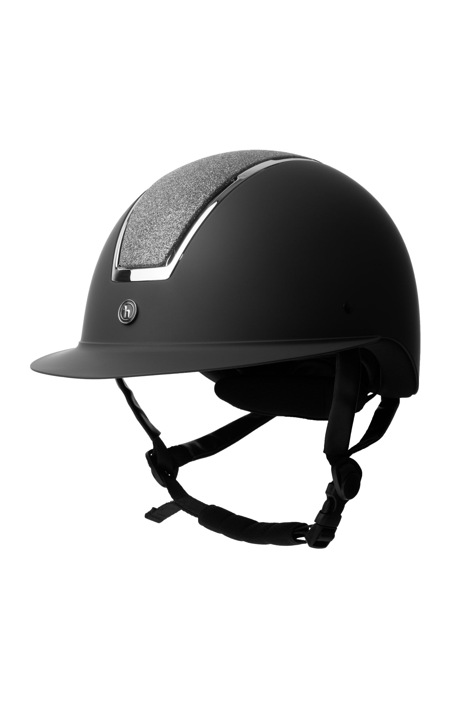 Horze Monarch II Metalická třpytivá jezdecká přilba Safety Equipment