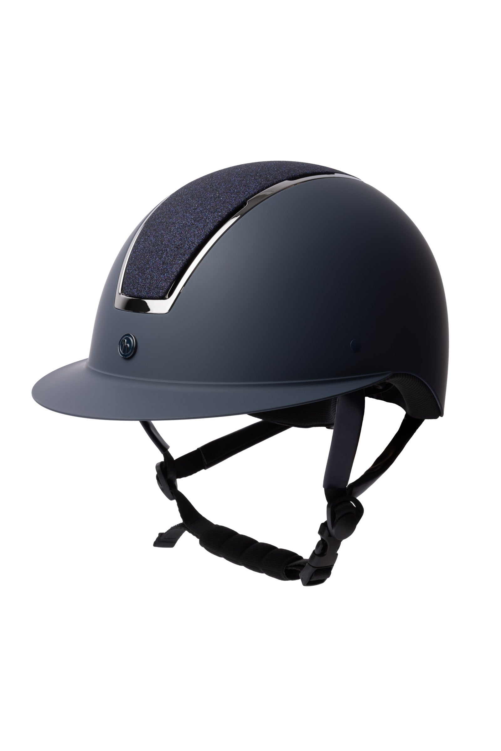 Horze Monarch II Metalická třpytivá jezdecká přilba Safety Equipment