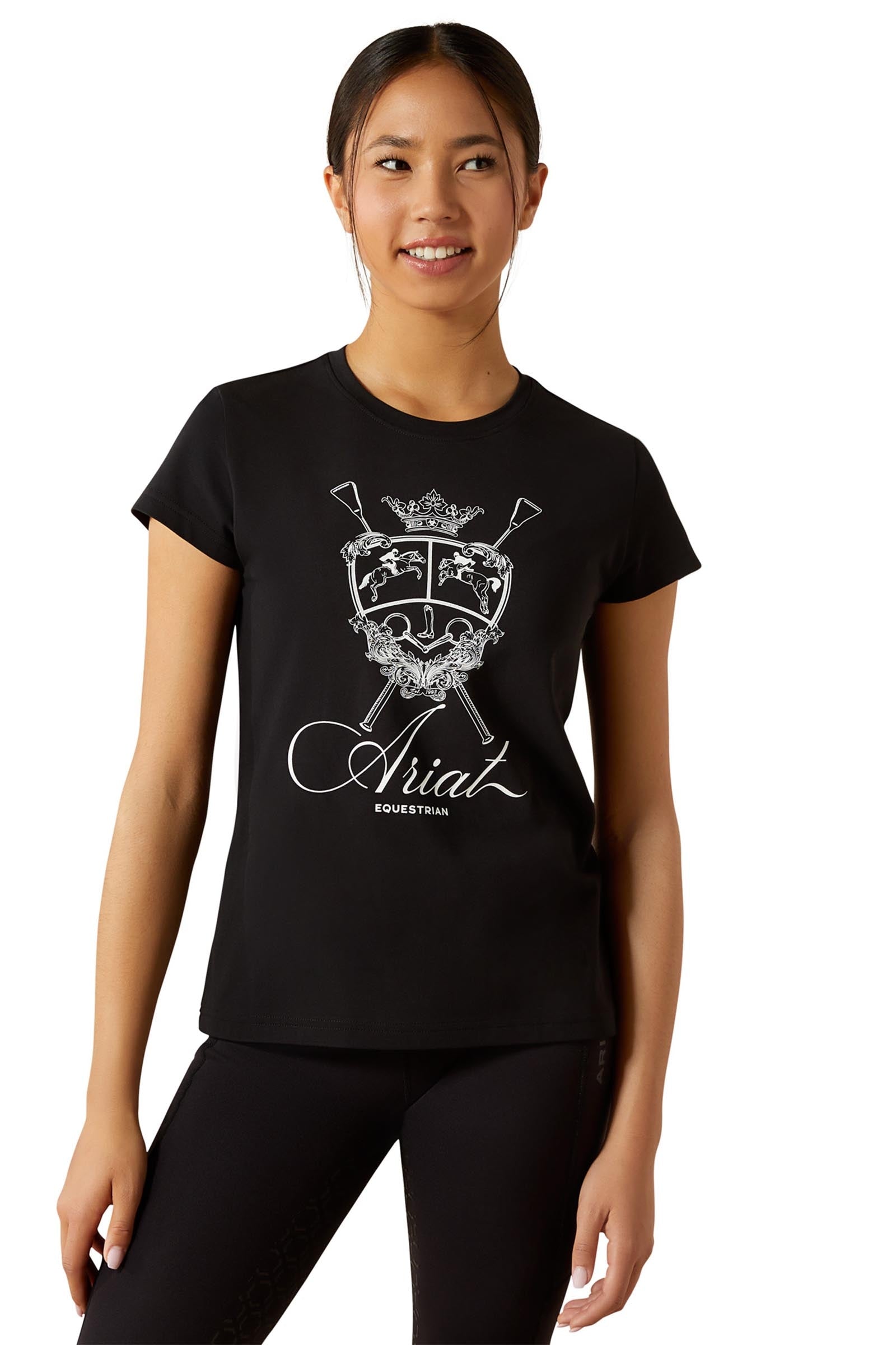 Ariat Ritzy Logo dětské tričko s krátkým rukávem Young Rider Apparel