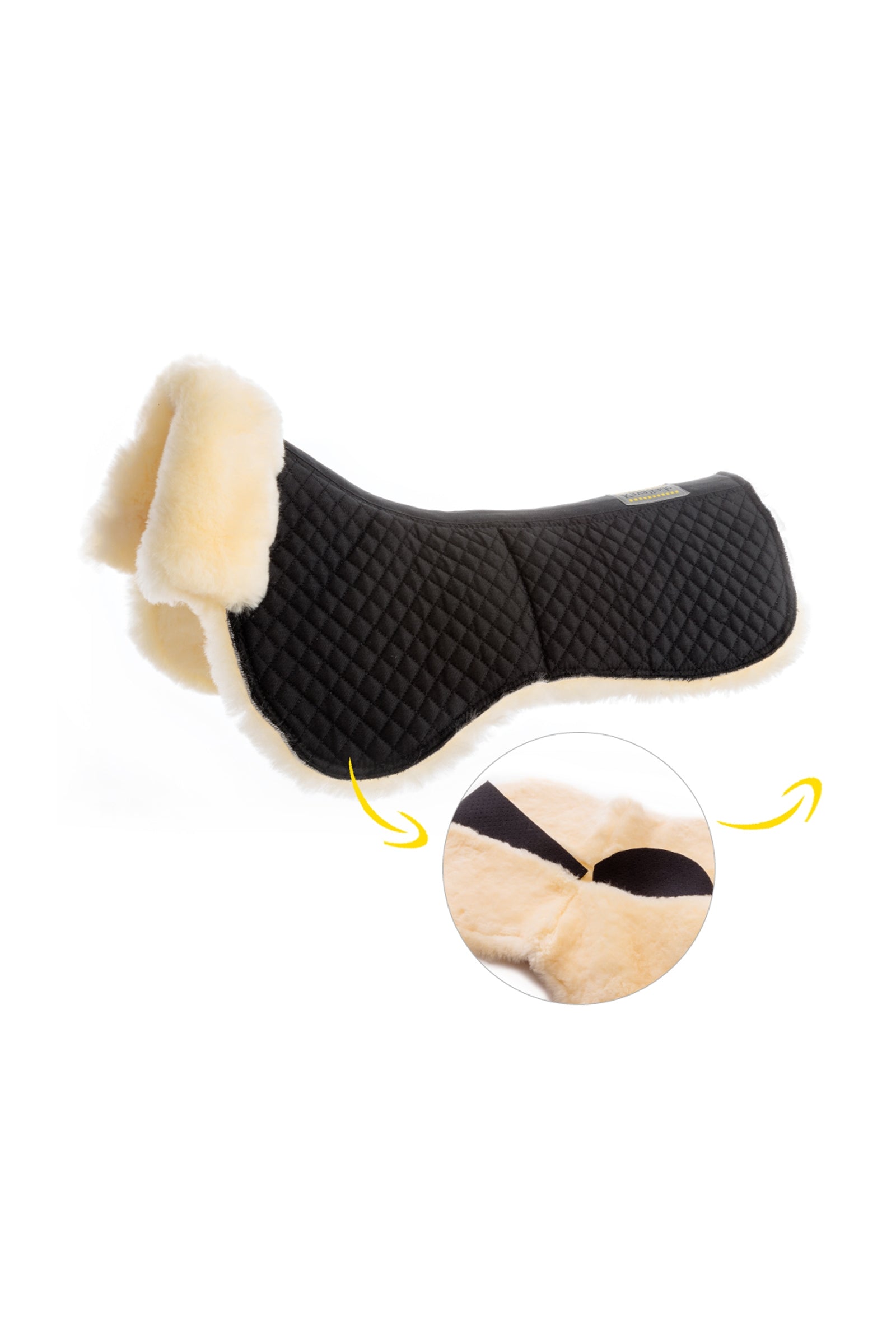 Kavalkade Polstrování z Lammfell s Kapsami uvnitř Saddle Pads