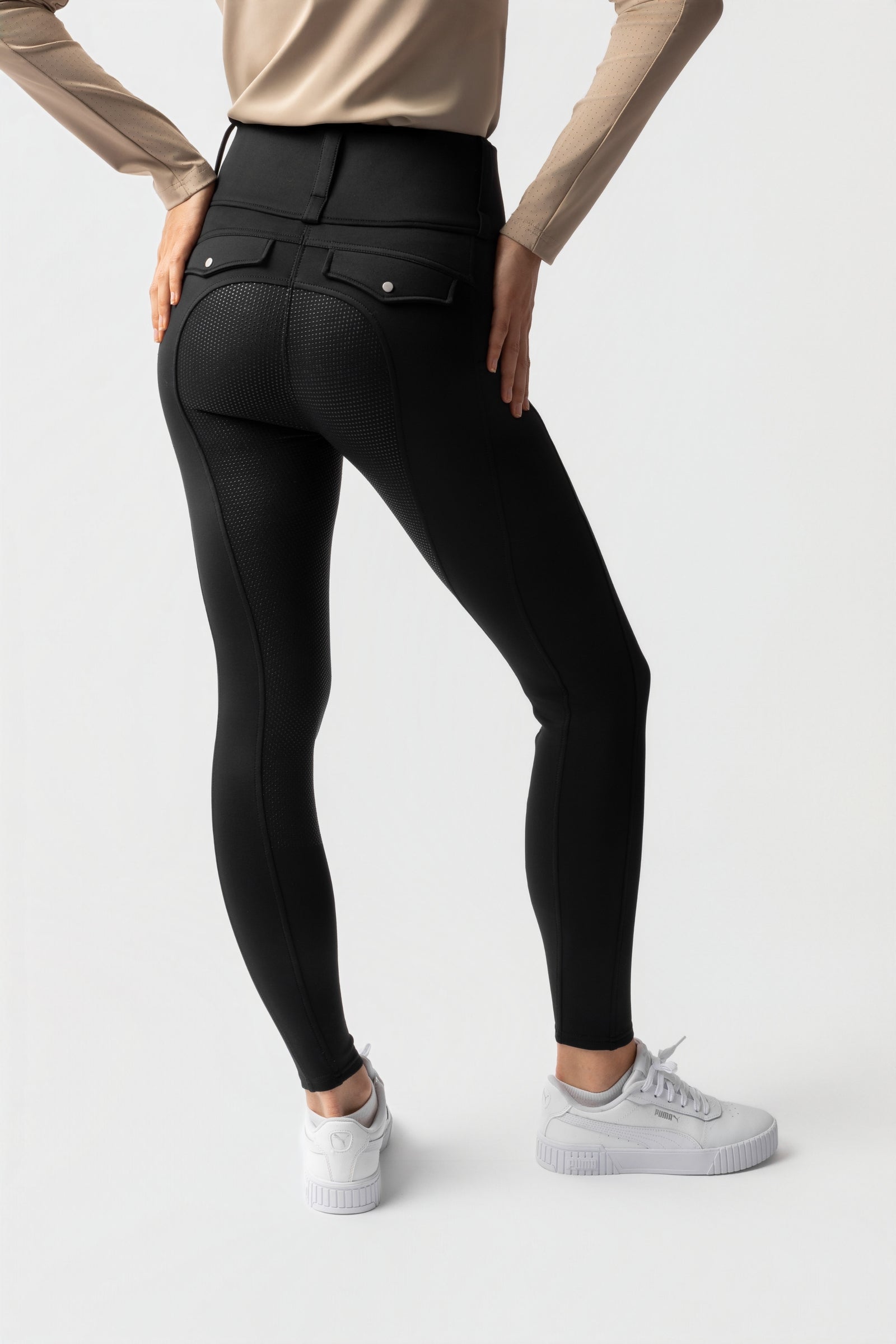 Horze Anya Hybrid Thermotights s Fullgripem Womens Breeches
