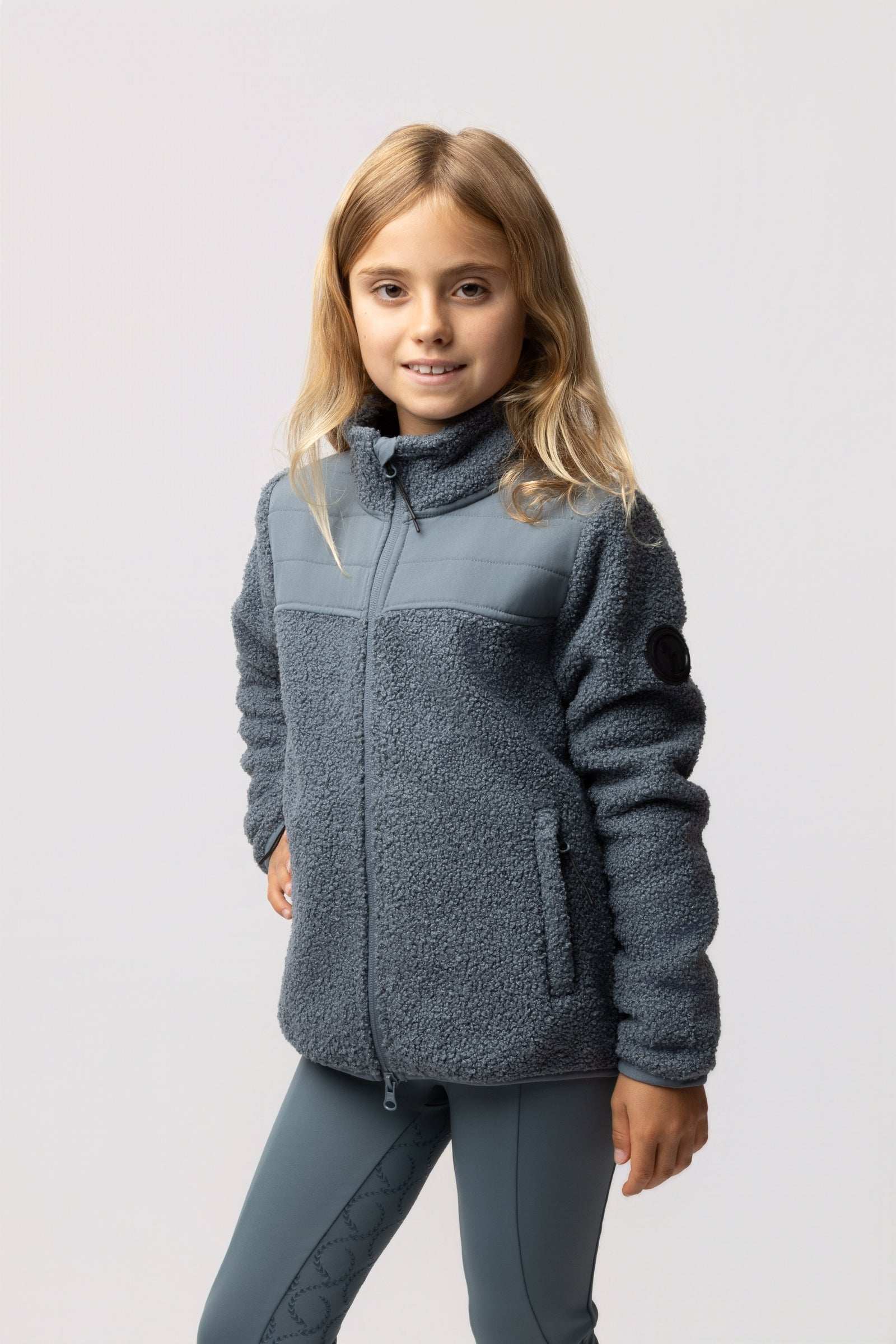 Horze Misha Dětská hybridní fleece bunda Kids Apparel