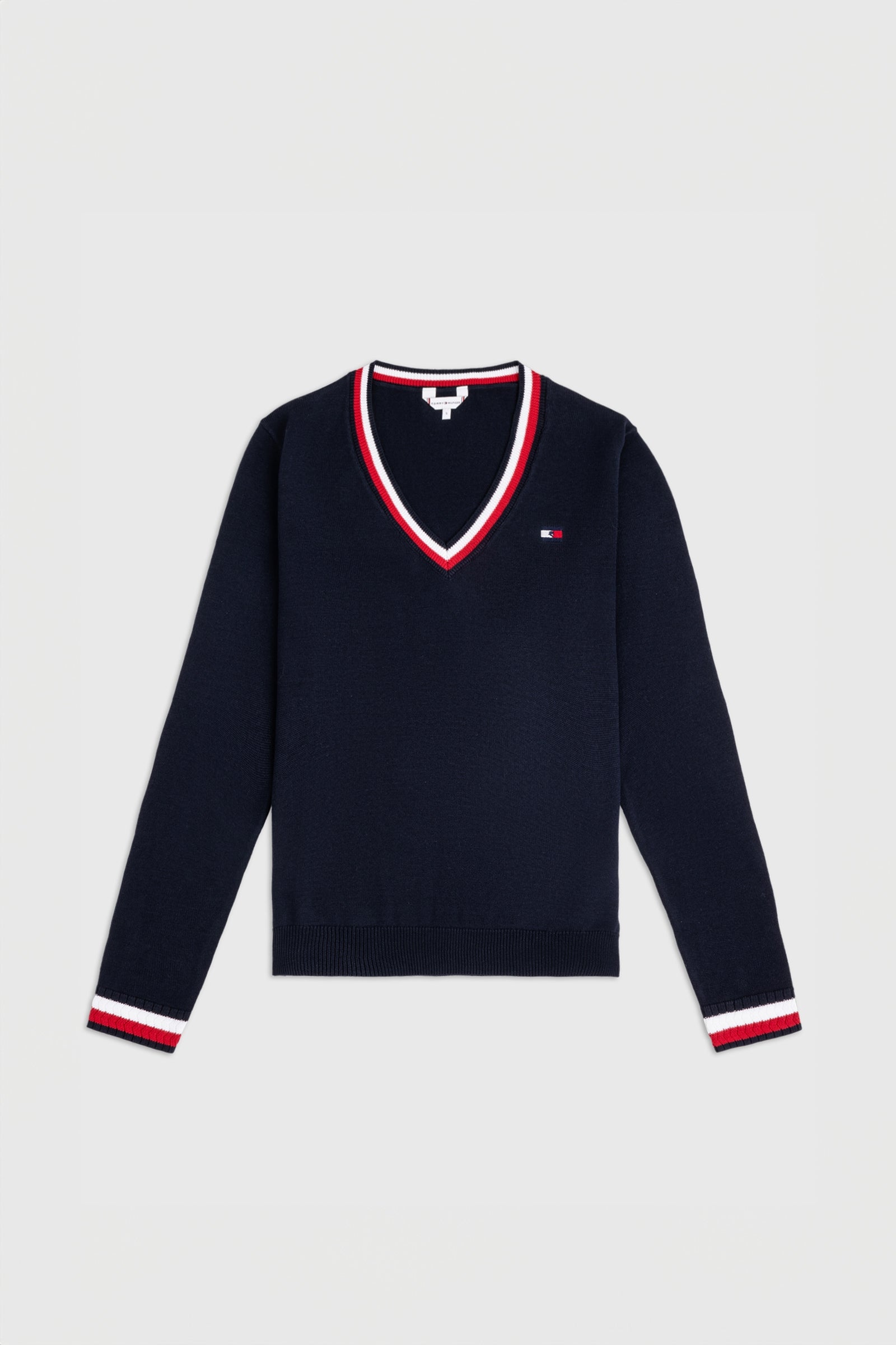 Tommy Hilfiger Equestrian Indiana dámský svetr s výstřihem do V Women’s Riding Clothing
