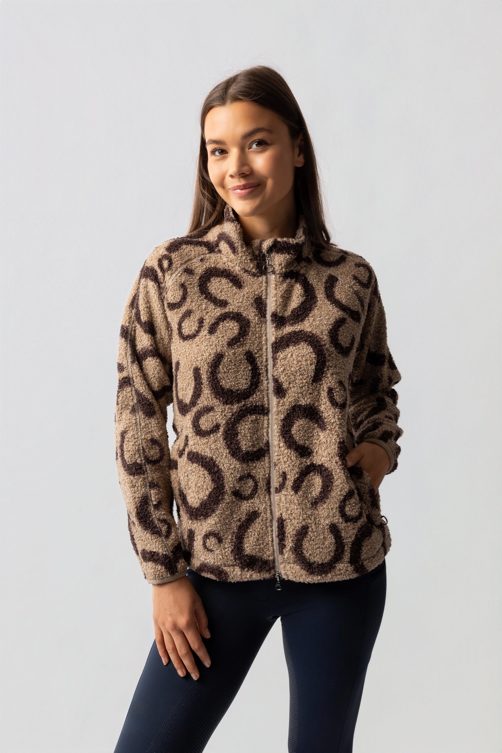 Horze Ariana Dámská Teddyfleece bunda Women’s Riding Clothing