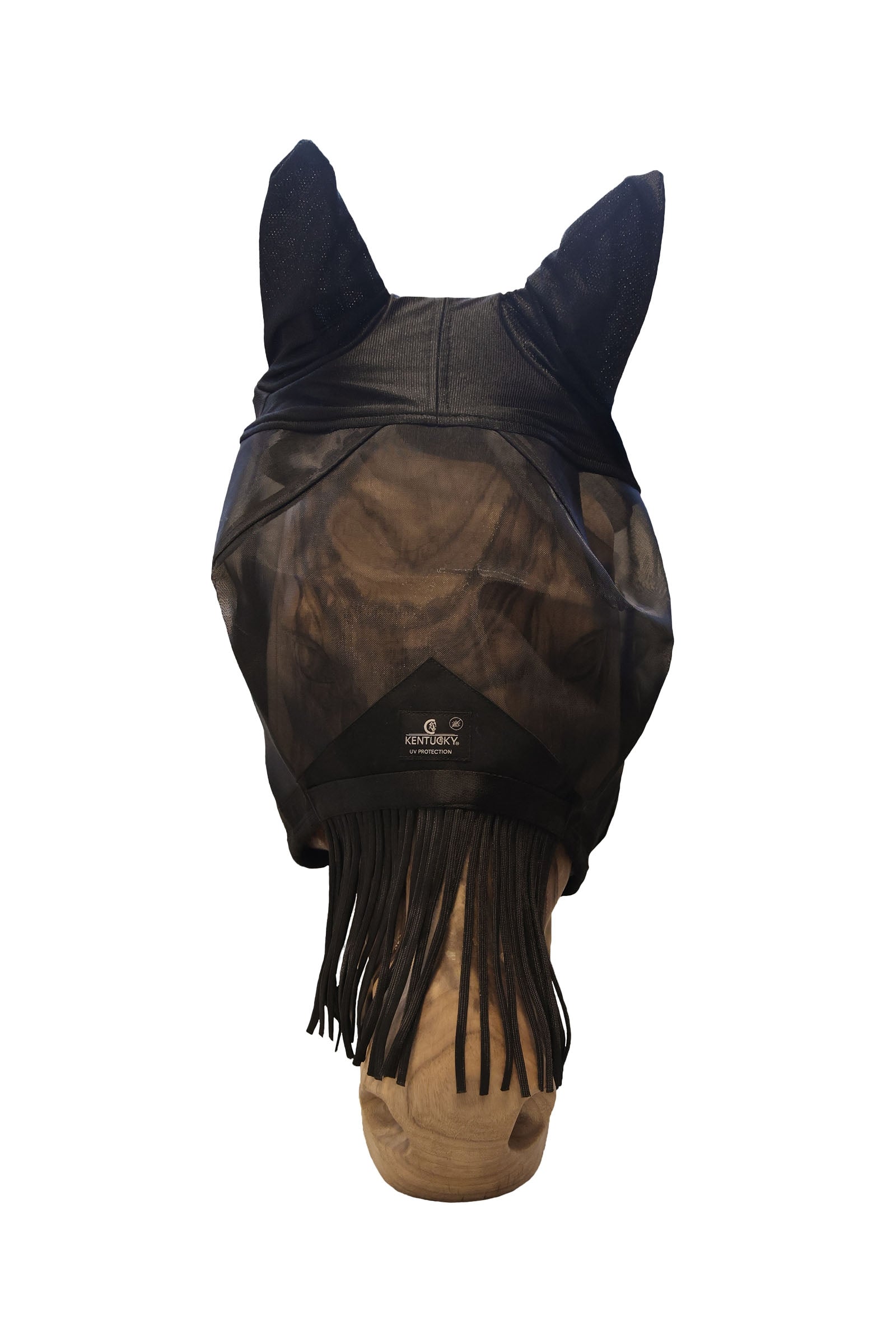 Kentucky Horsewear klasická muchomorka s ušima a třásněmi na nozdry Antifly Protection for Horses
