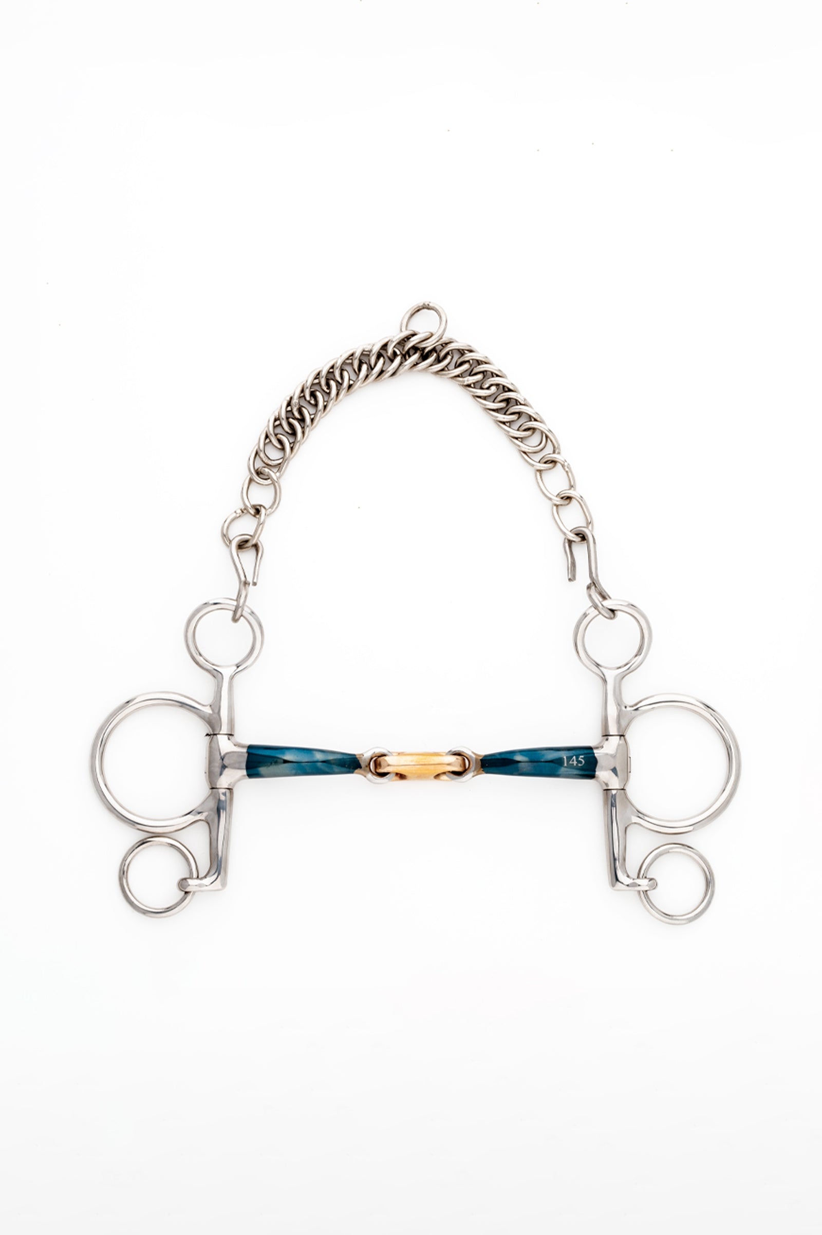 Kavalkade ergonomické pelham udidlo, dvojitě lomené, krátké, 14 mm Horse Bits