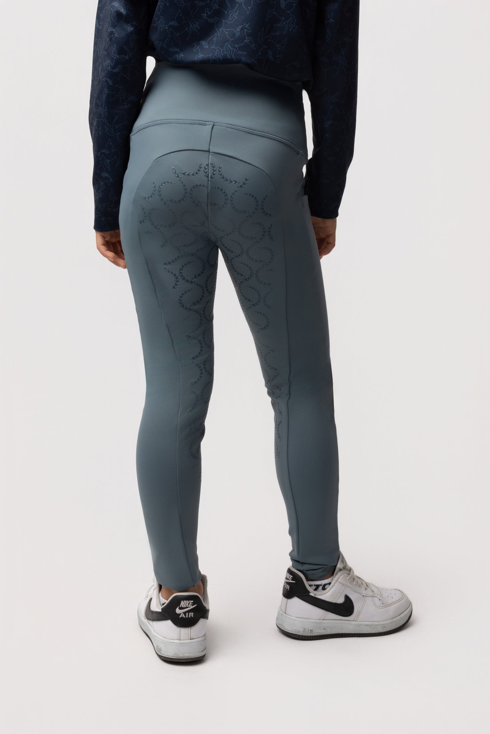 Horze Gillian Dětské thermo Vollgrip jezdecké legíny Kids Apparel