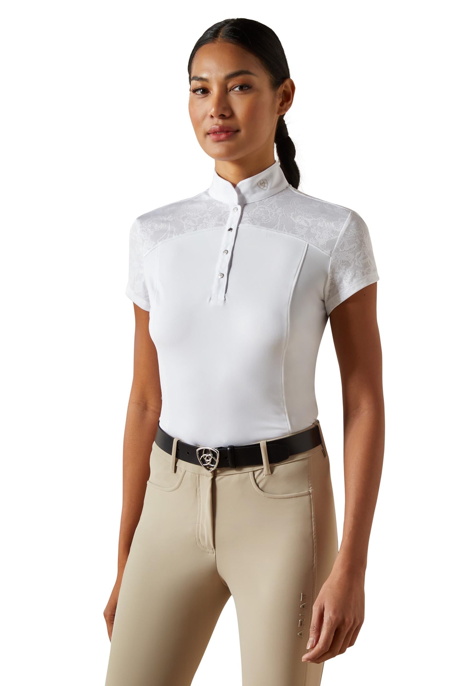 Ariat Bellatrix dámská soutěžní košile s krátkým rukávem Women’s Riding Clothing