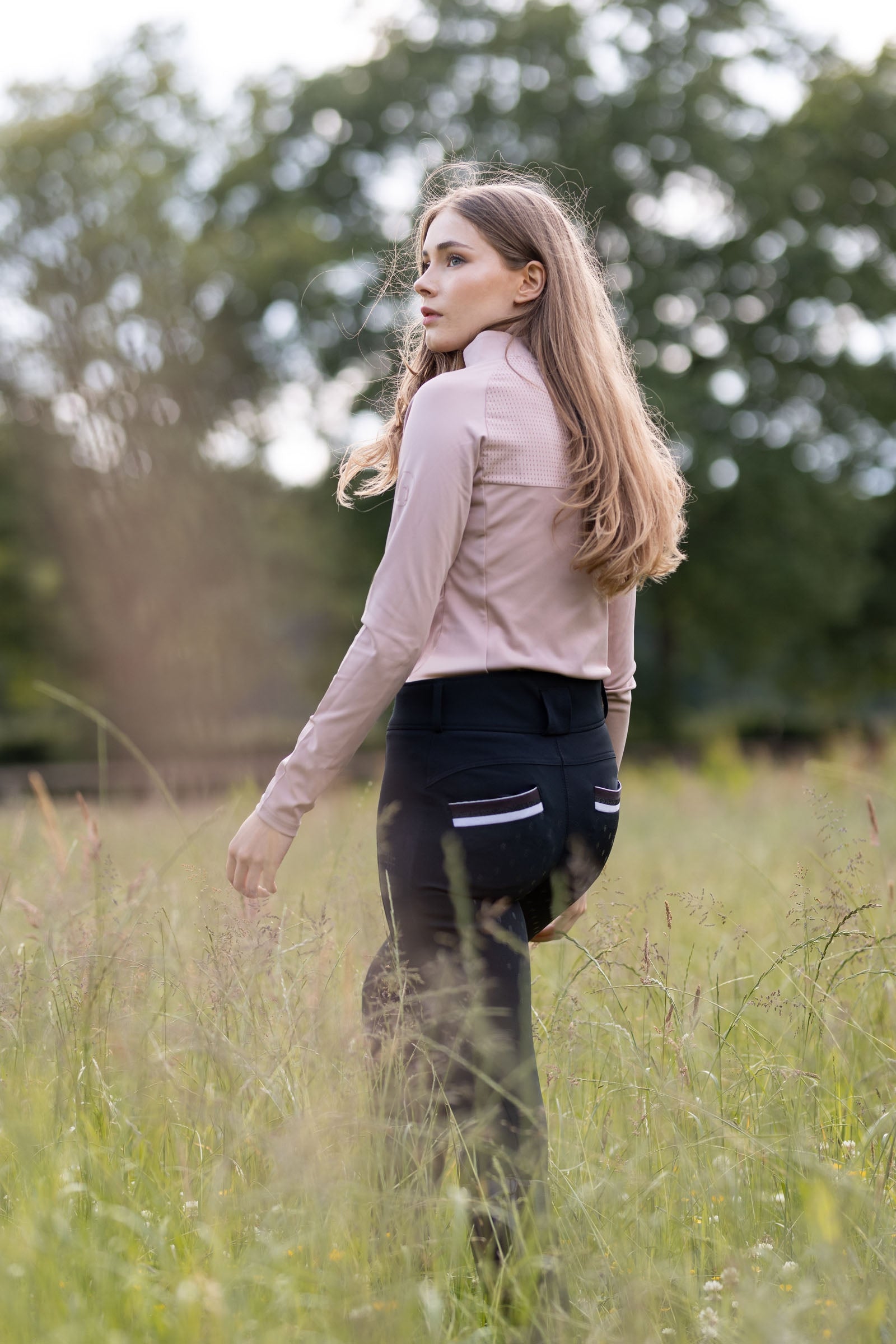 Horze Young Rider Alena Women's High Waist Breeches Young Rider Apparel