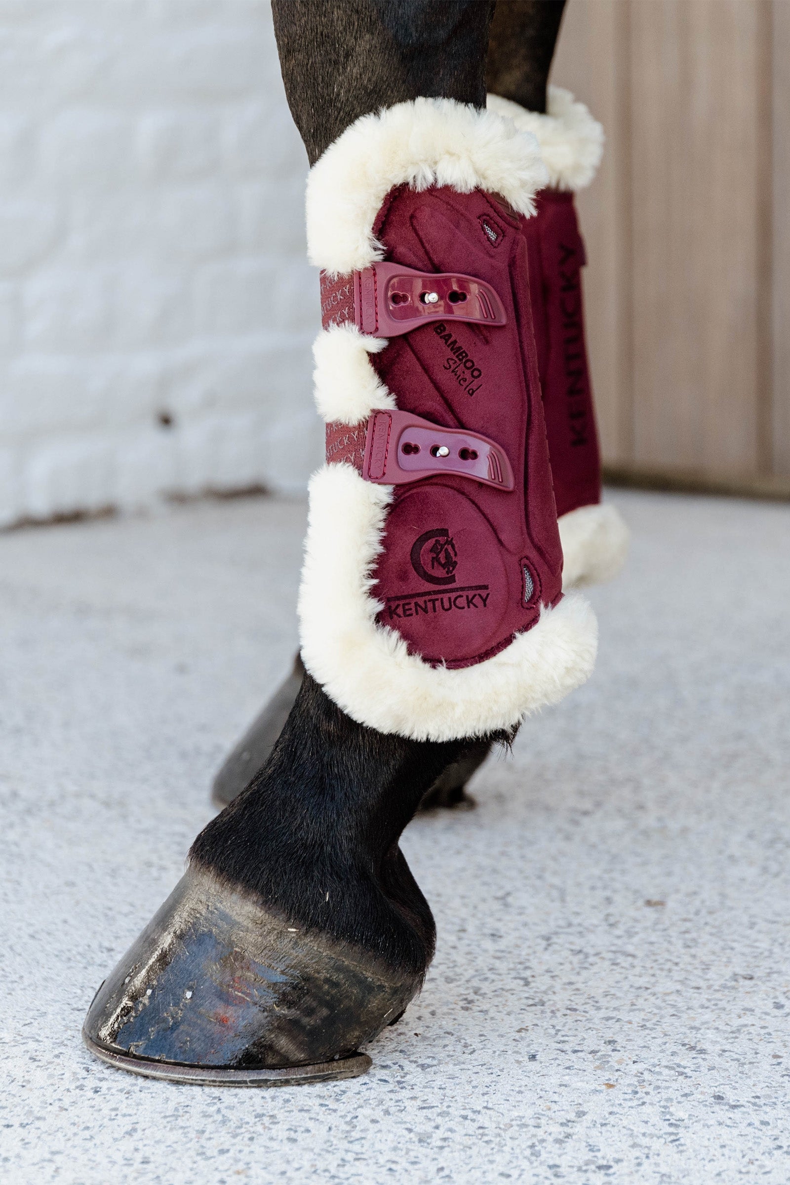 Kentucky Horsewear Veganské ovčí bambusové elastické sametové šlachové boty Leg Protection & Hoof Protection for Horses