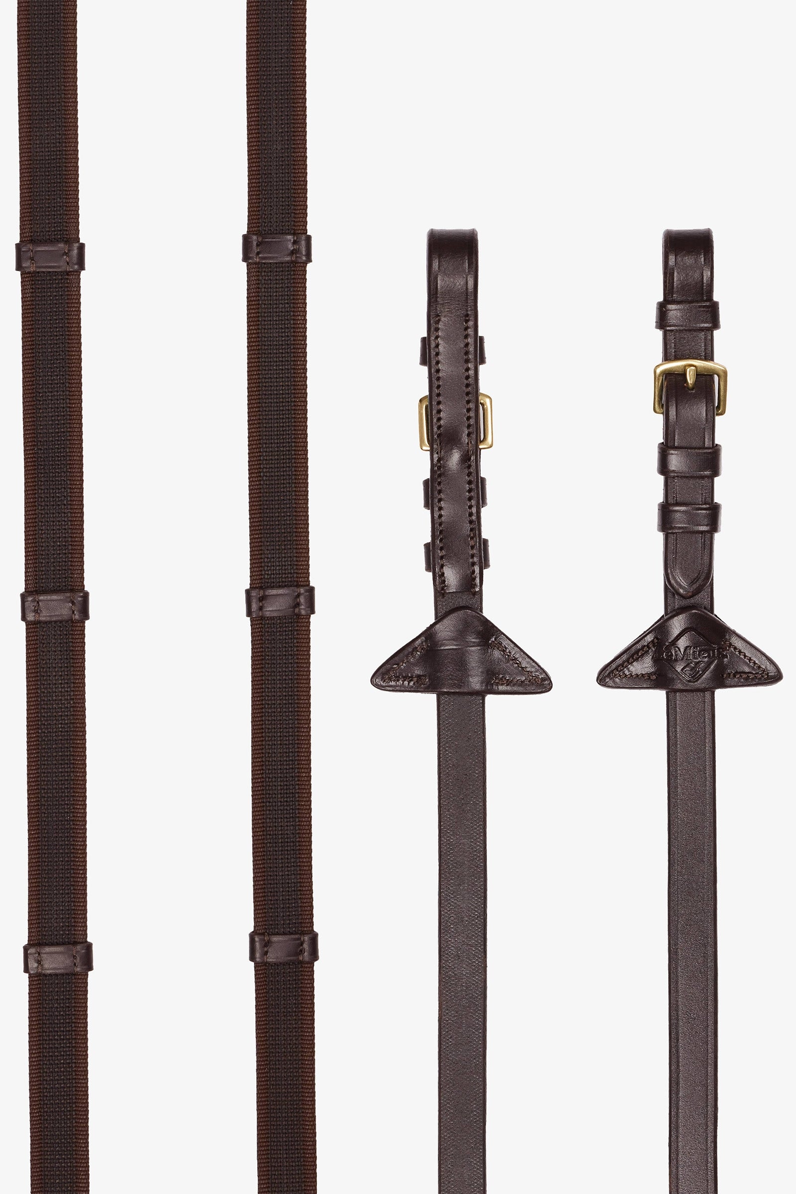LeMieux Kontinentální otěže s gumovou rukojetí Bridles & Reins