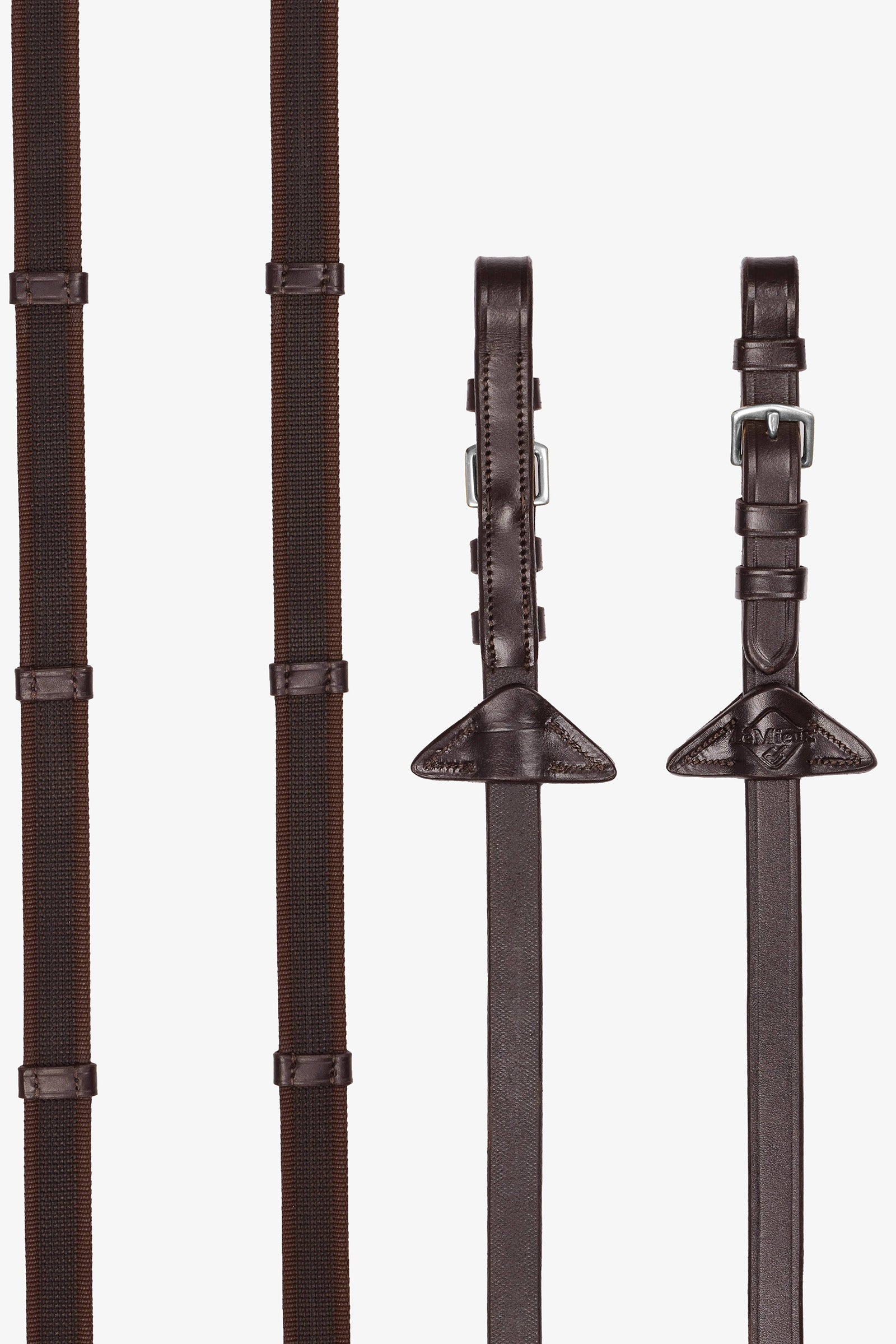 LeMieux Kontinentální otěže s gumovou rukojetí Bridles & Reins